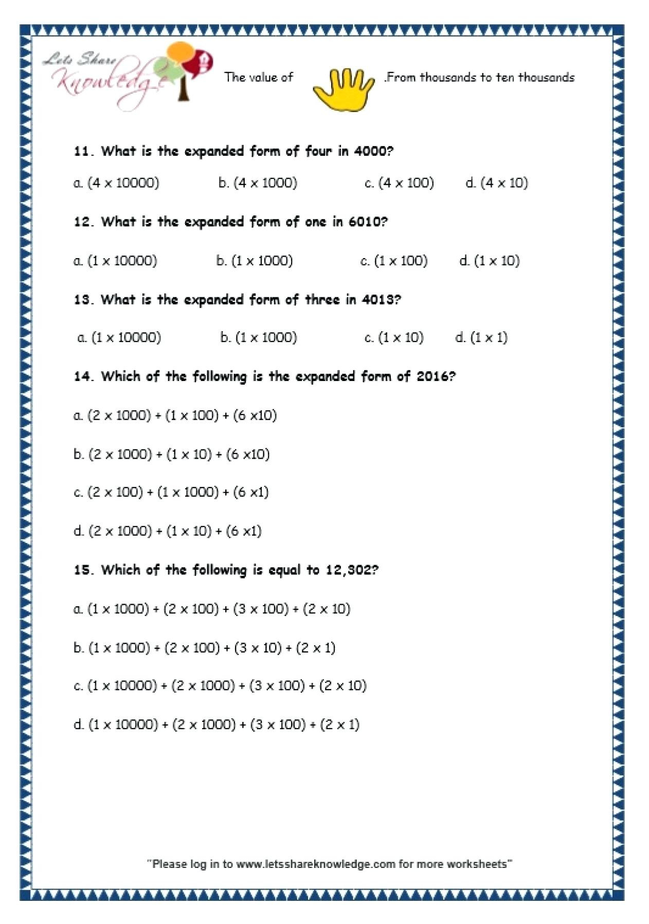 Free Math Worksheets Third Grade 3 Addition Add 4 4 Digit Numbers In Columns