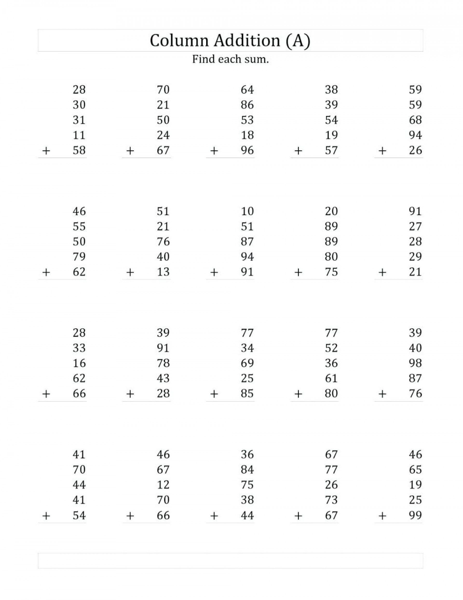 5 Free Math Worksheets Third Grade 3 Division Long Division Basic Facts AMP