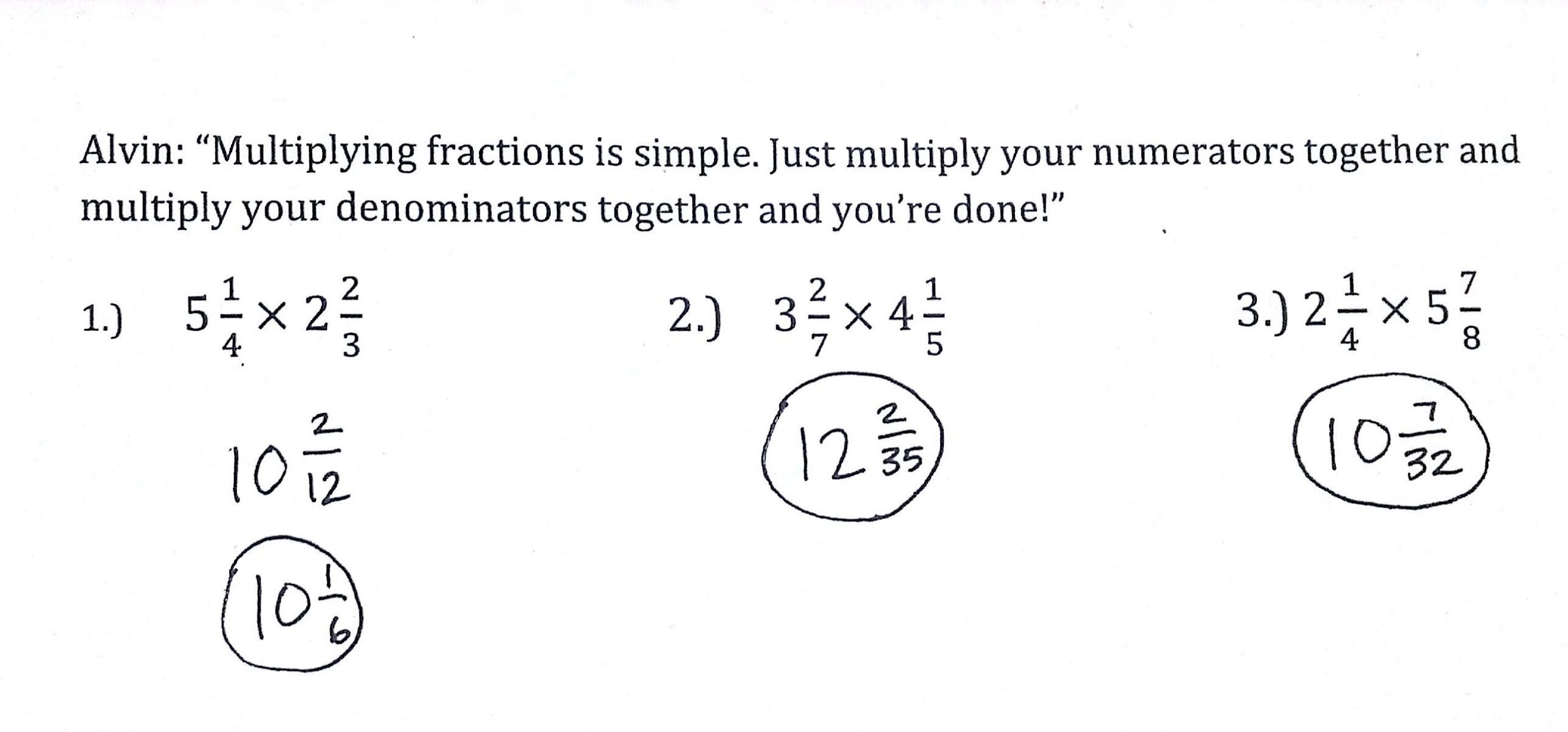 Free Math Worksheets Third Grade 3 Fractions and Decimals Mixed Numbers to Improper Fractions
