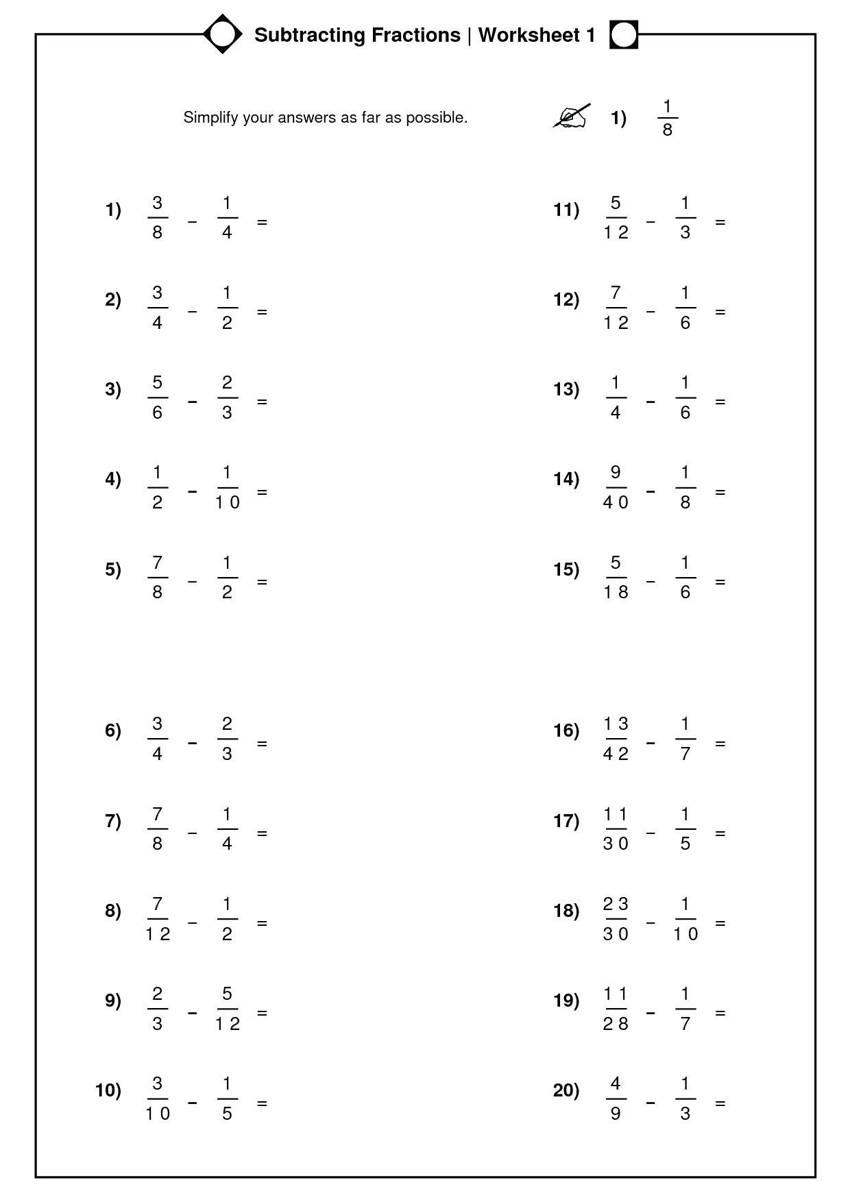 Free Math Worksheets Third Grade 3 Subtraction Subtract Borrow Across 2 Zeros