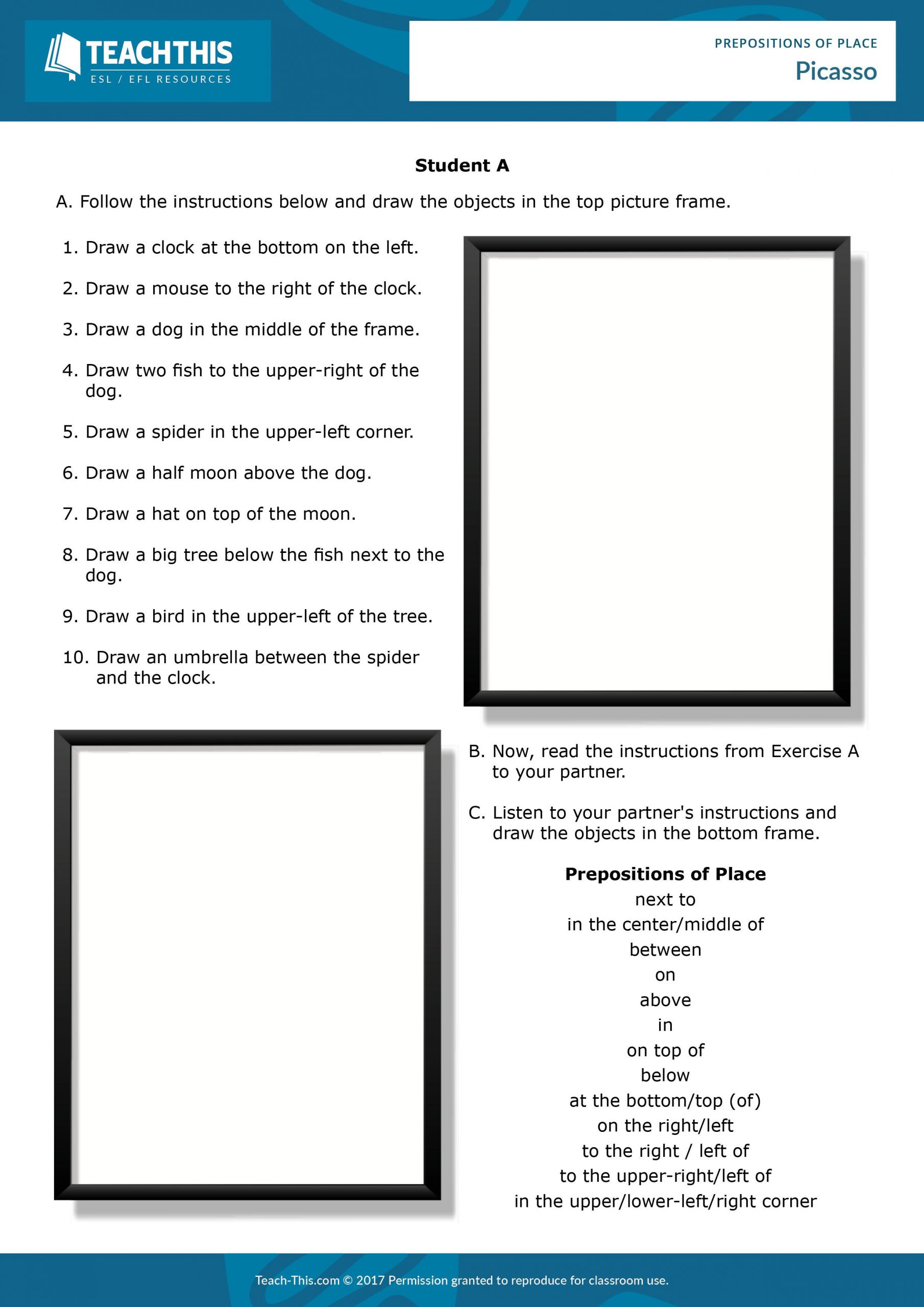 Playing Prepositions Place