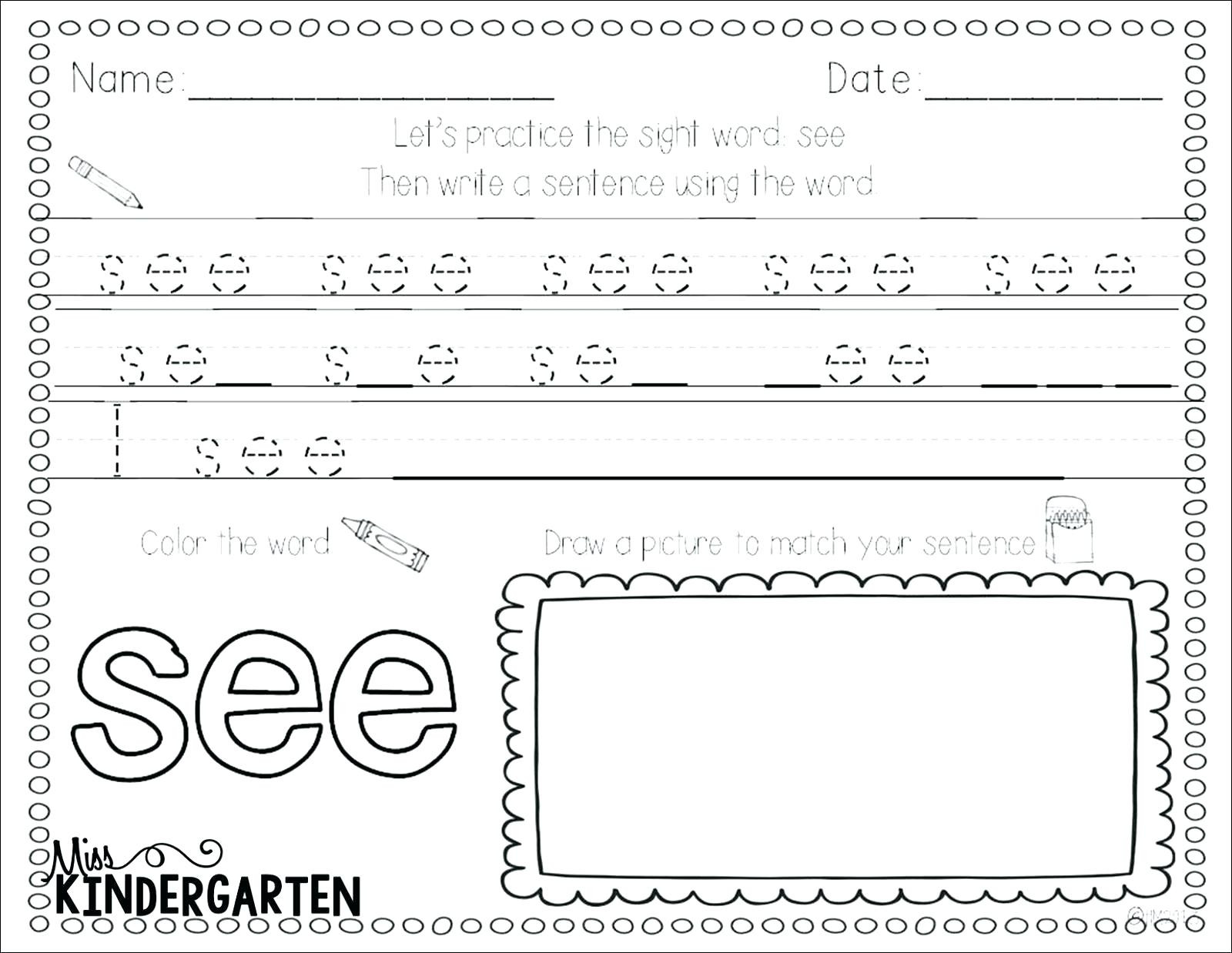 Reading Sight Words