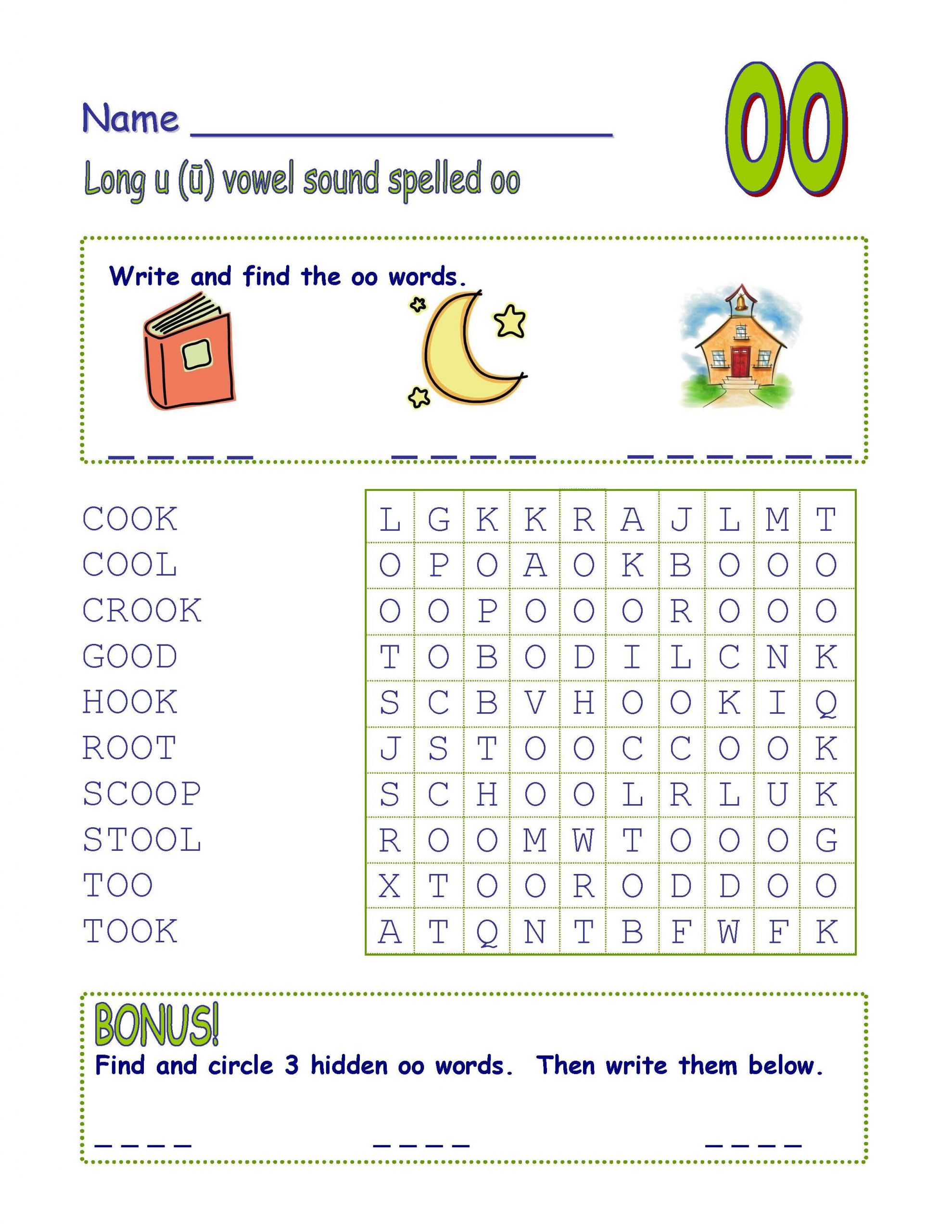 phonics vowel team ei photo worksheet mon core digraph long u spelled oo word