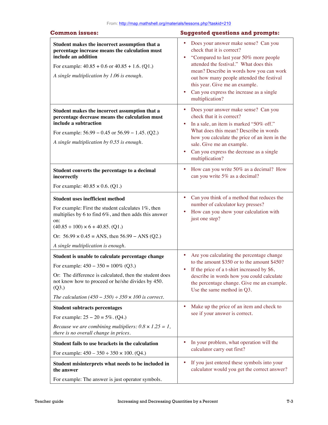 Sample Grade 5 Algebra