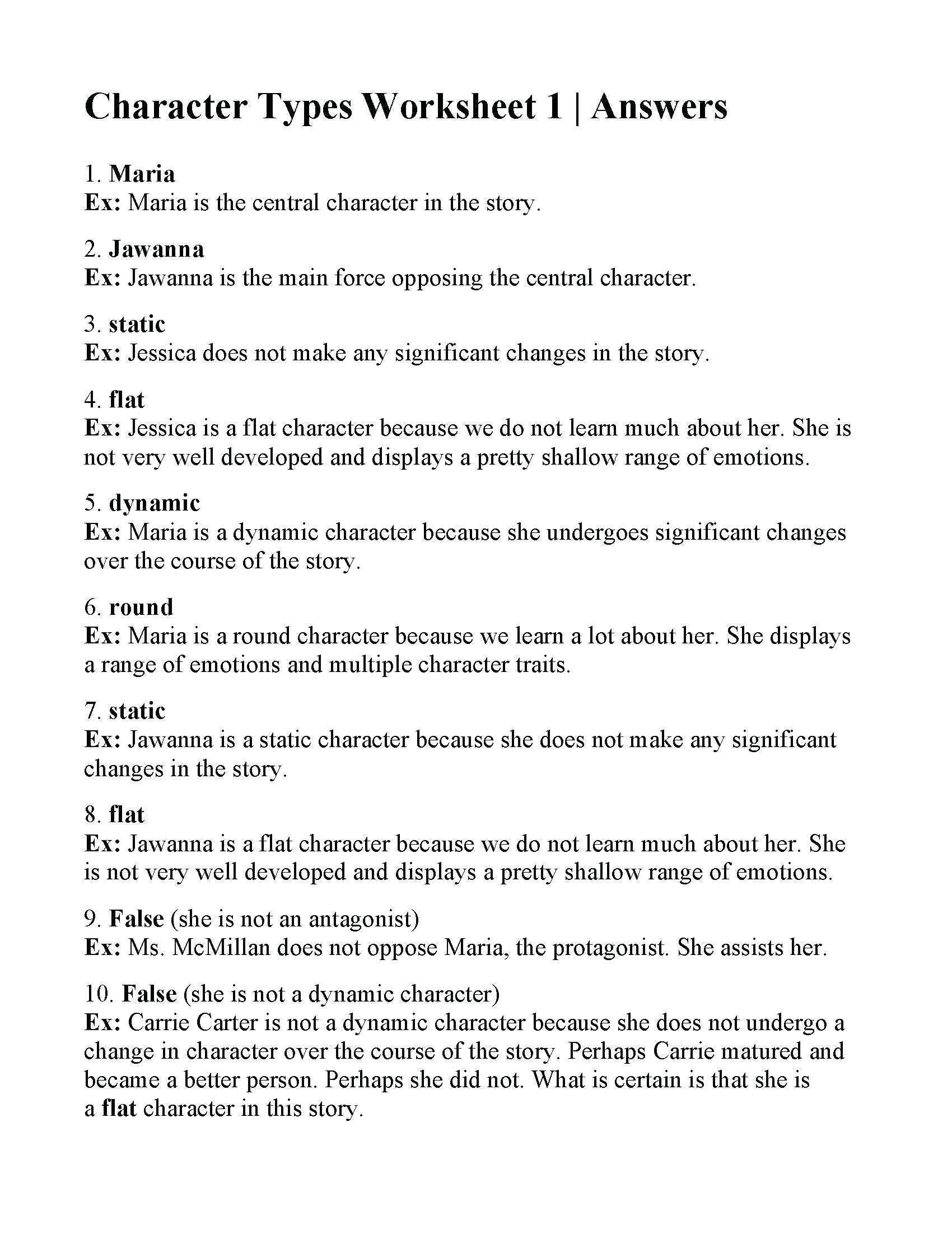 character types worksheet 1 answers converting fractions to decimals and percents pdf