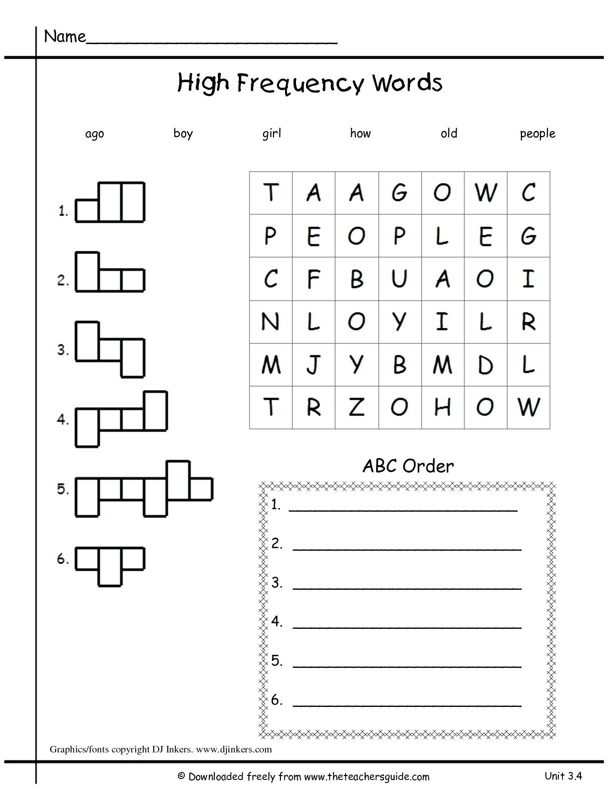 kindergarten sight word sentences math wonders first grade unit three week four high frequency words worksheet math solver