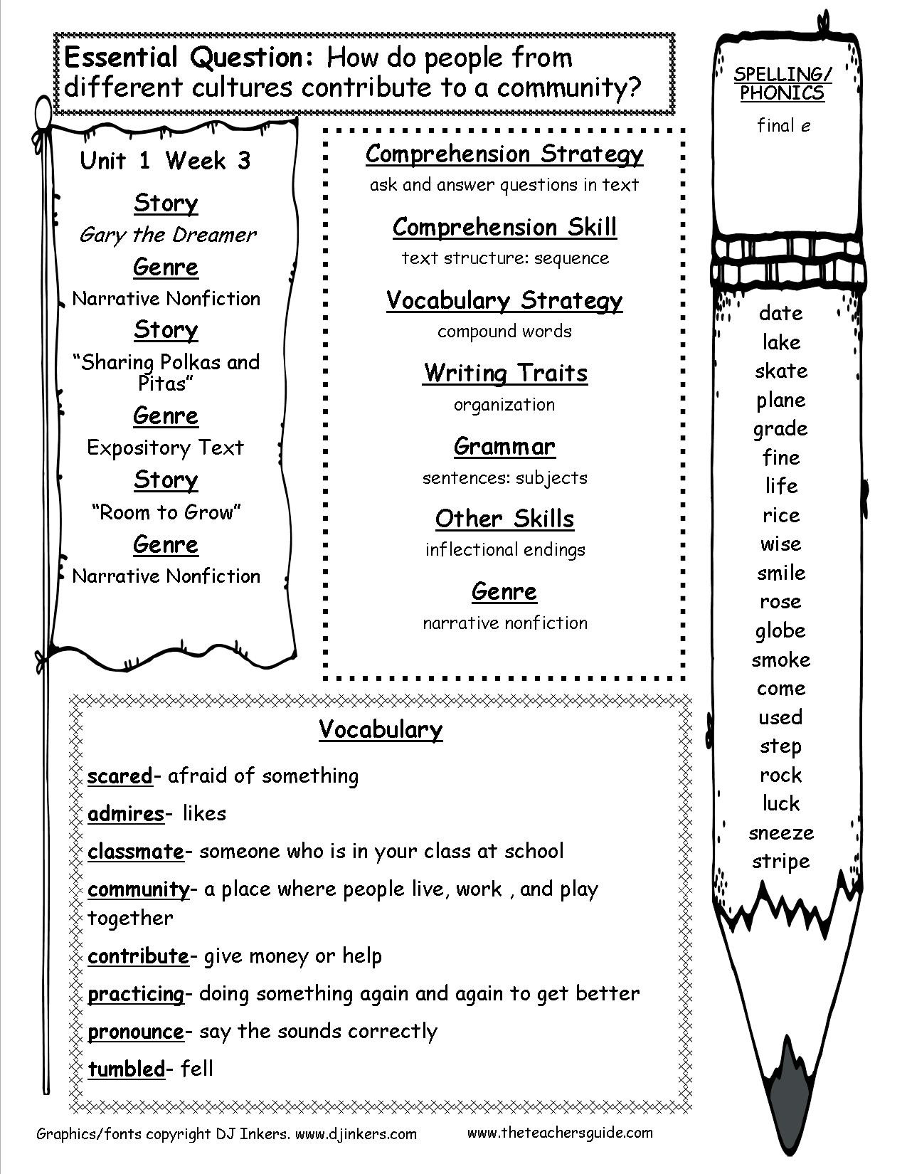Third Grade Spelling Worksheets