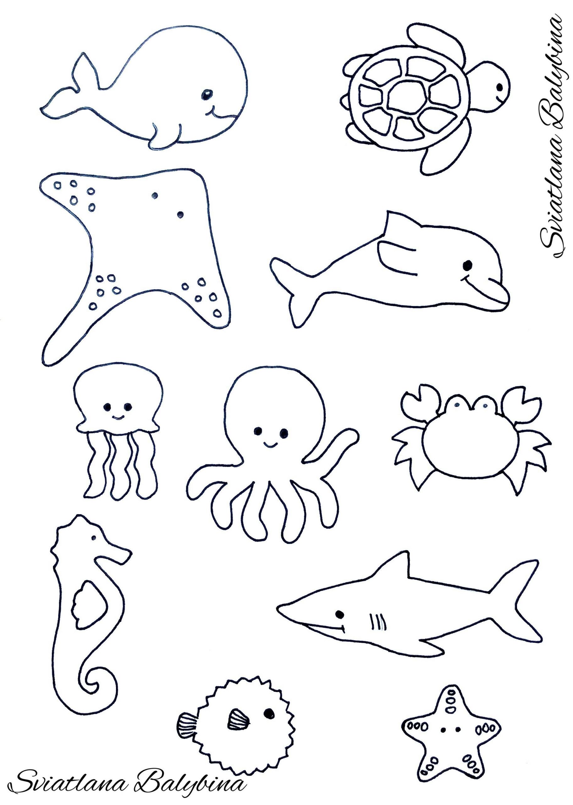 Animals Of the Sea Worksheets