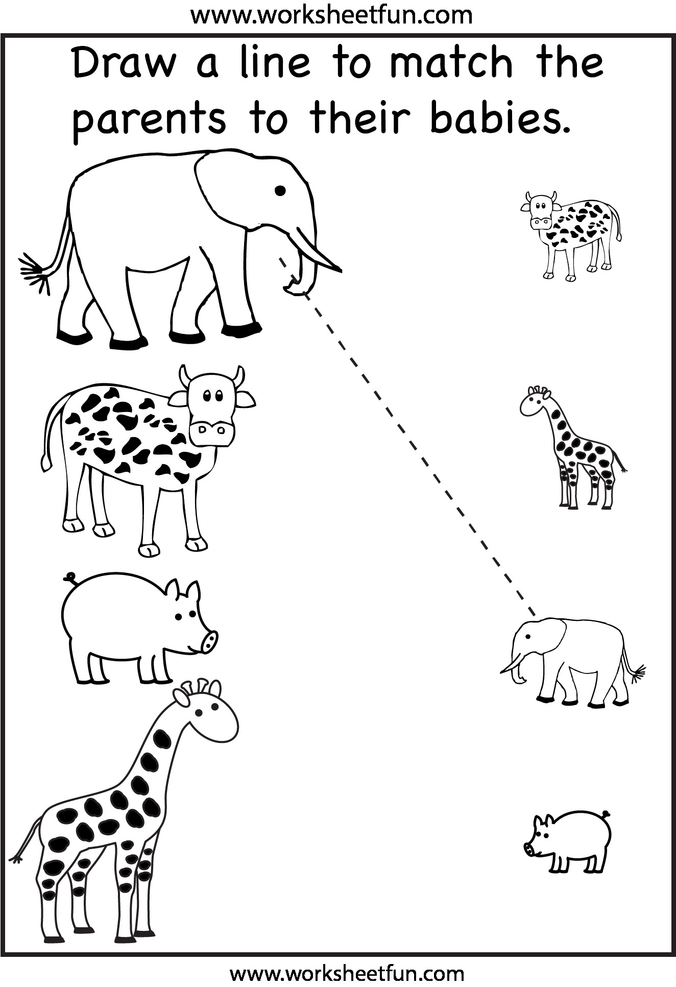 Animals Worksheets Domestic