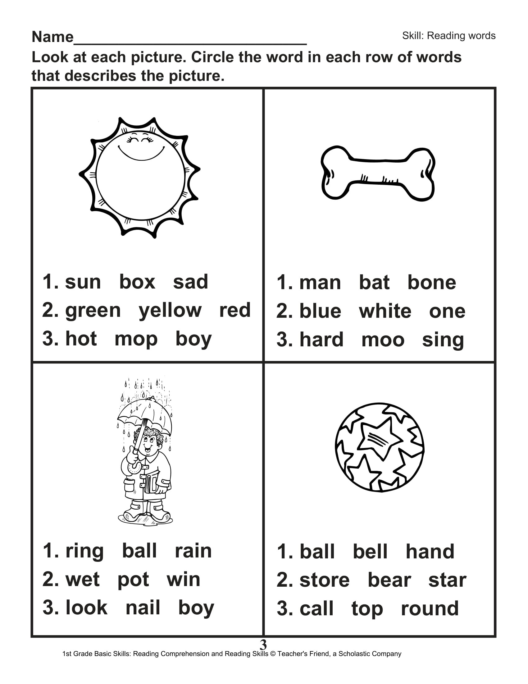 Animals Worksheets First Grade