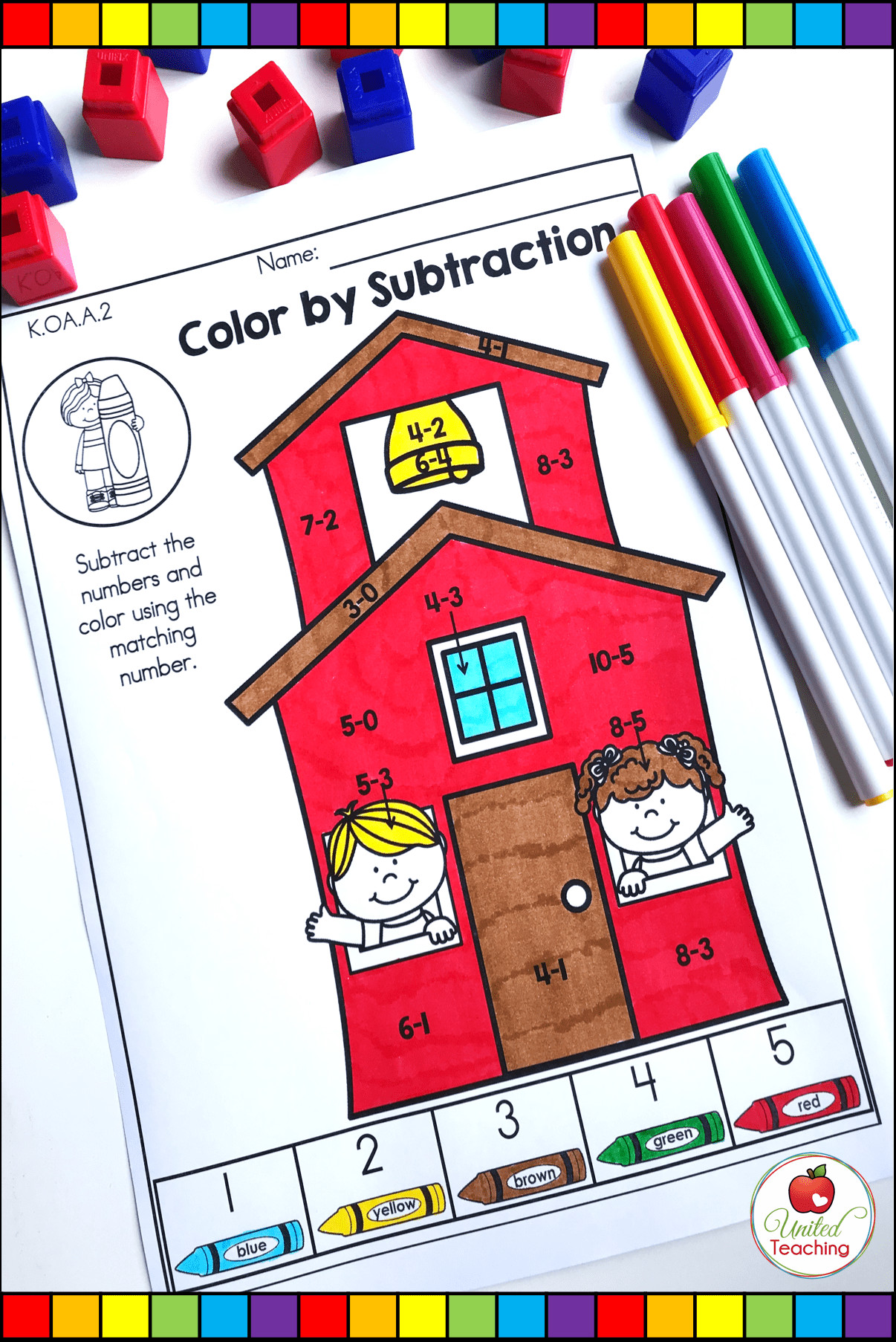 back to school math worksheets kindergarten centers and small