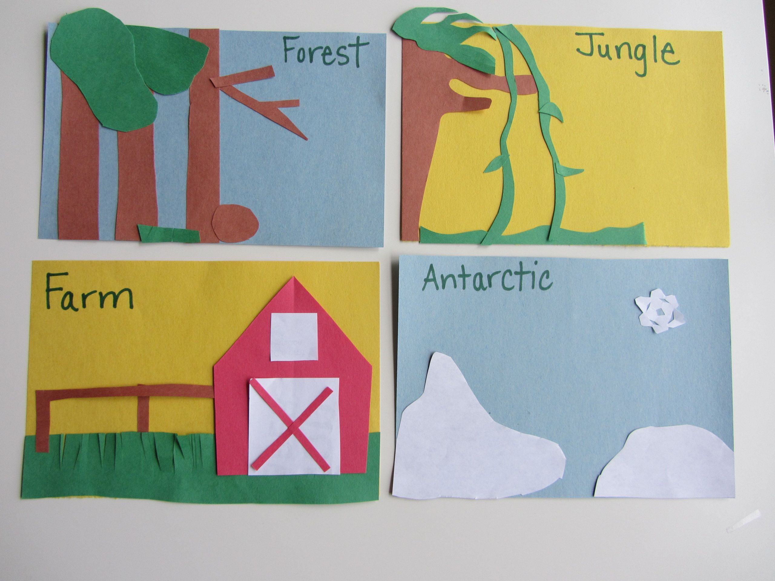 Animals Worksheets forest