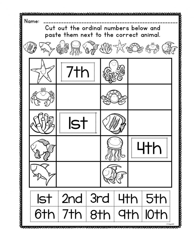 5 Animals Worksheets Kindergarten - AMP