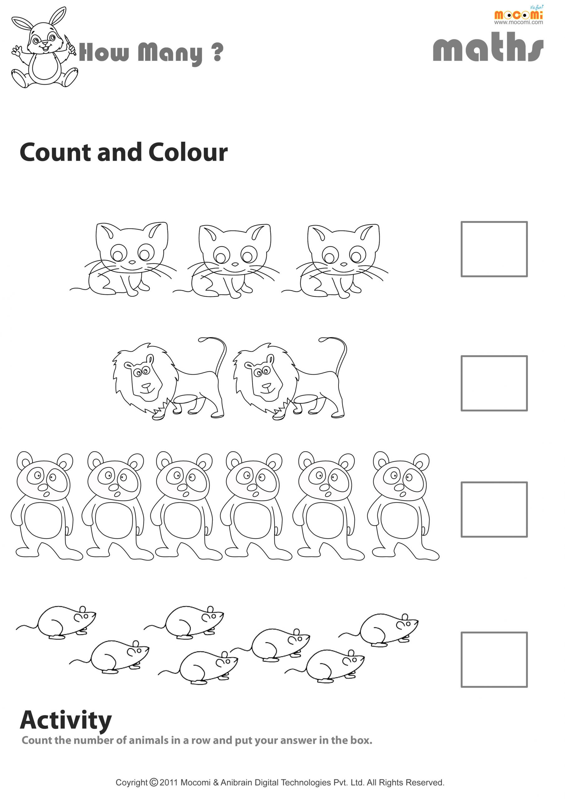 Animals Worksheets