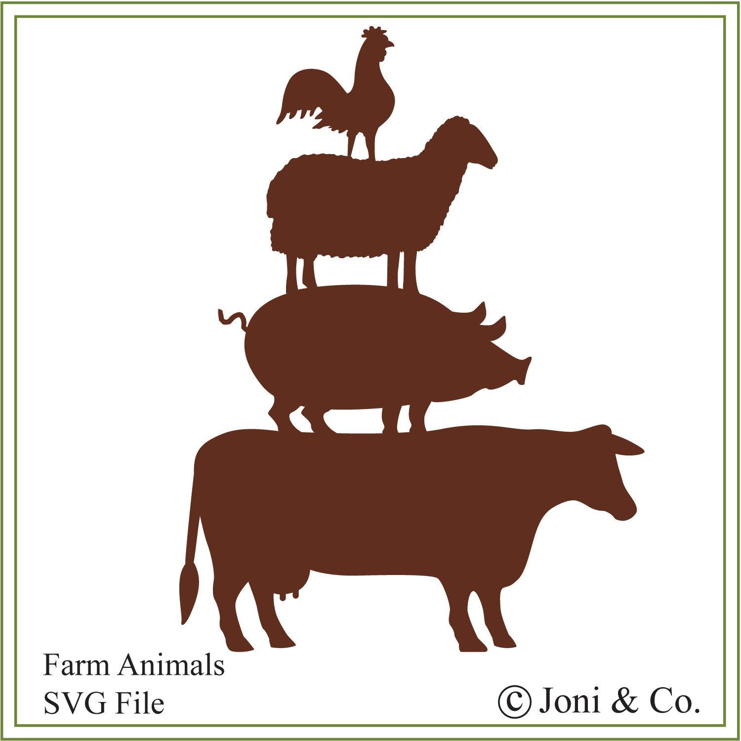 Baby Farm Animals Svg