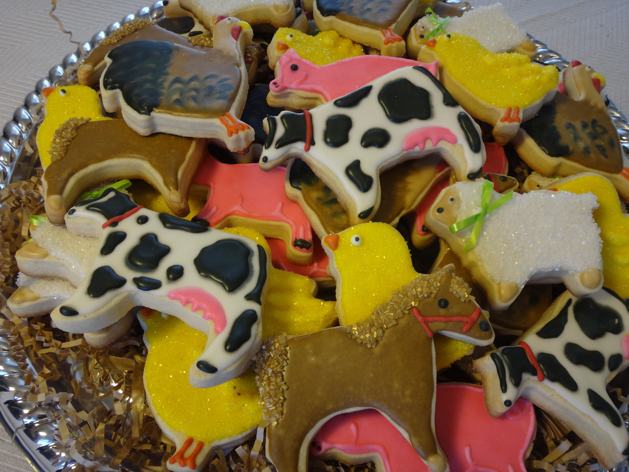 Barnyard Sugar Cookies Farm Animals