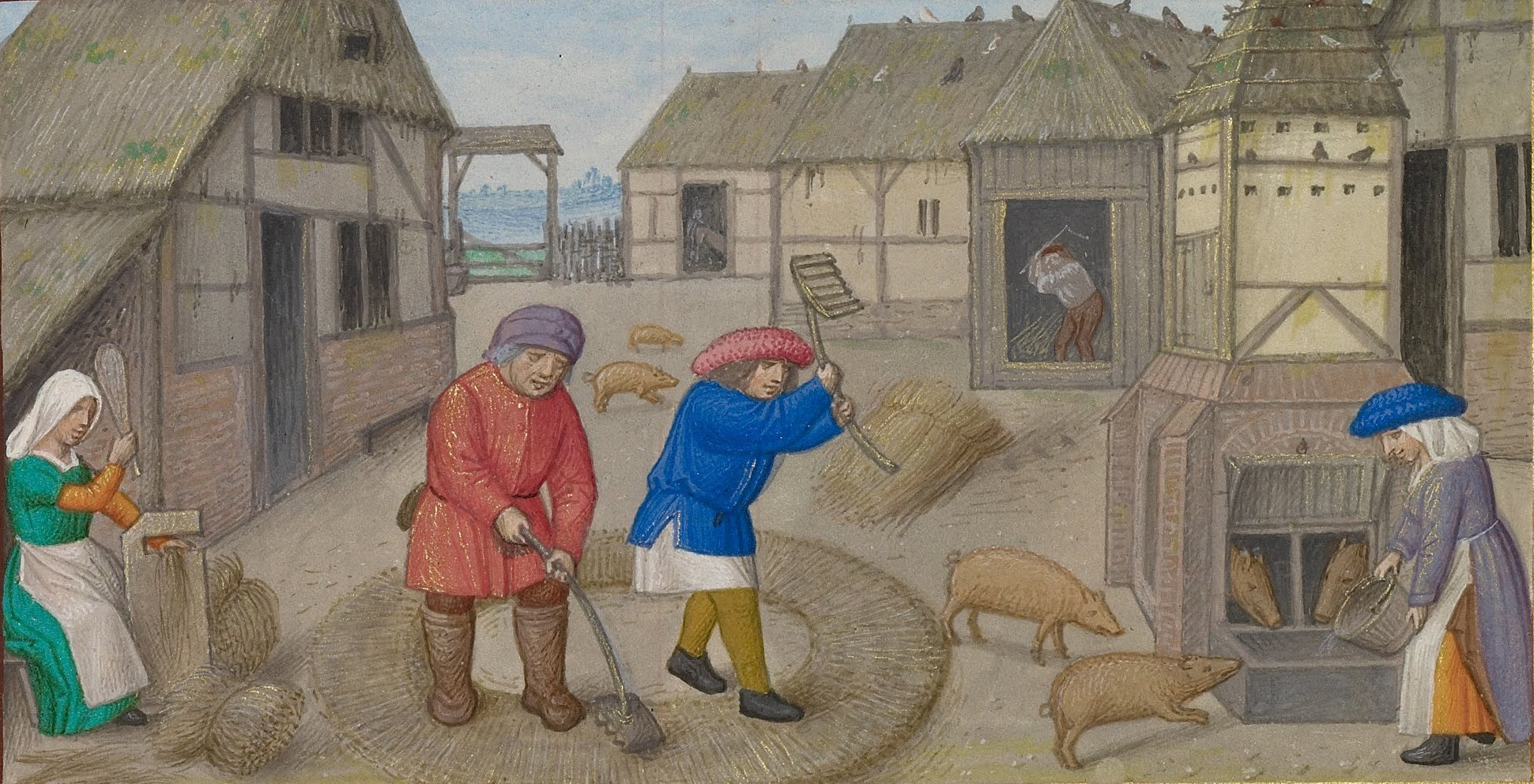 MasterofJamesIVThreshing&PigFeeding