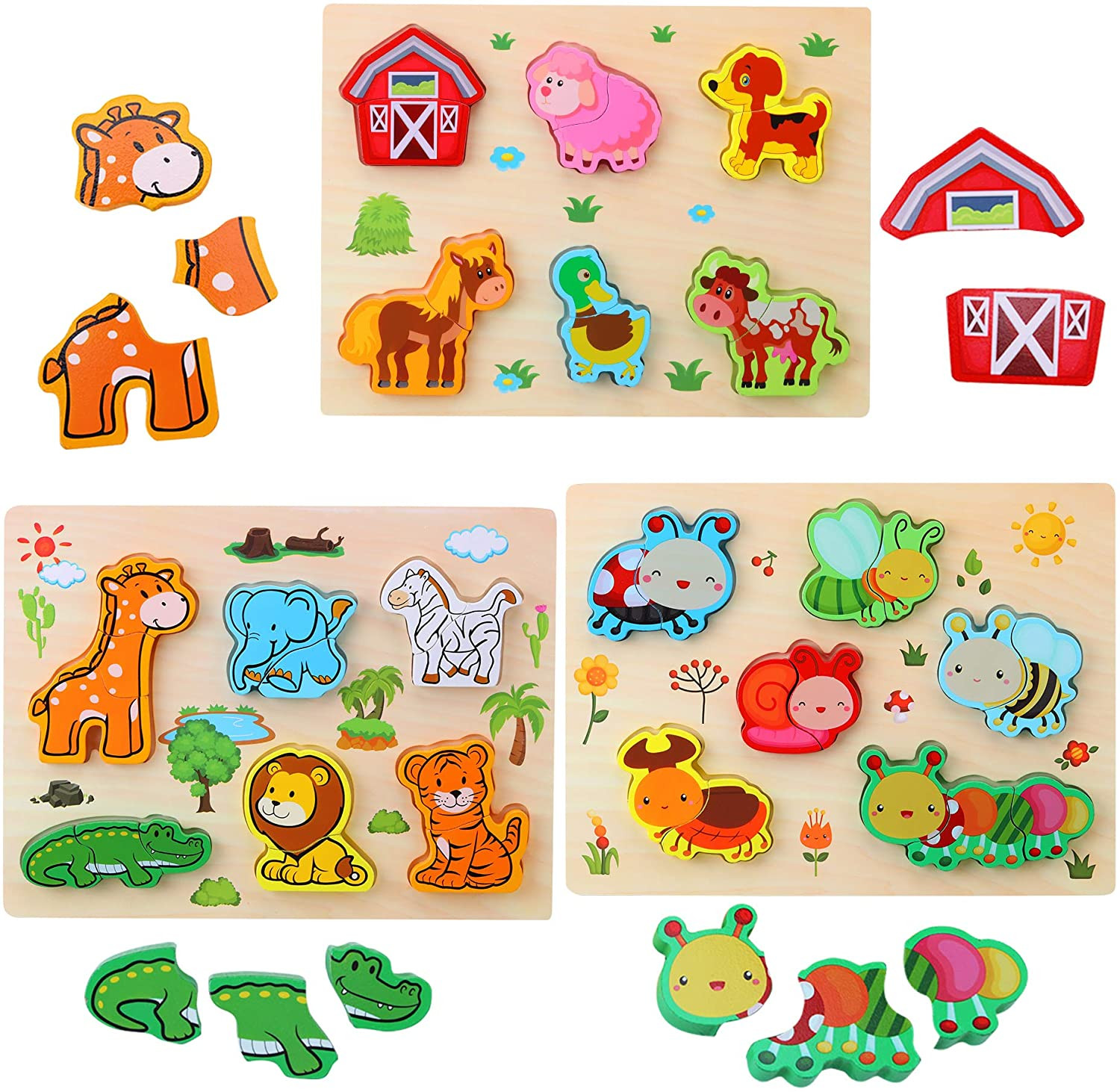 Cow Puzzle Farm Animals