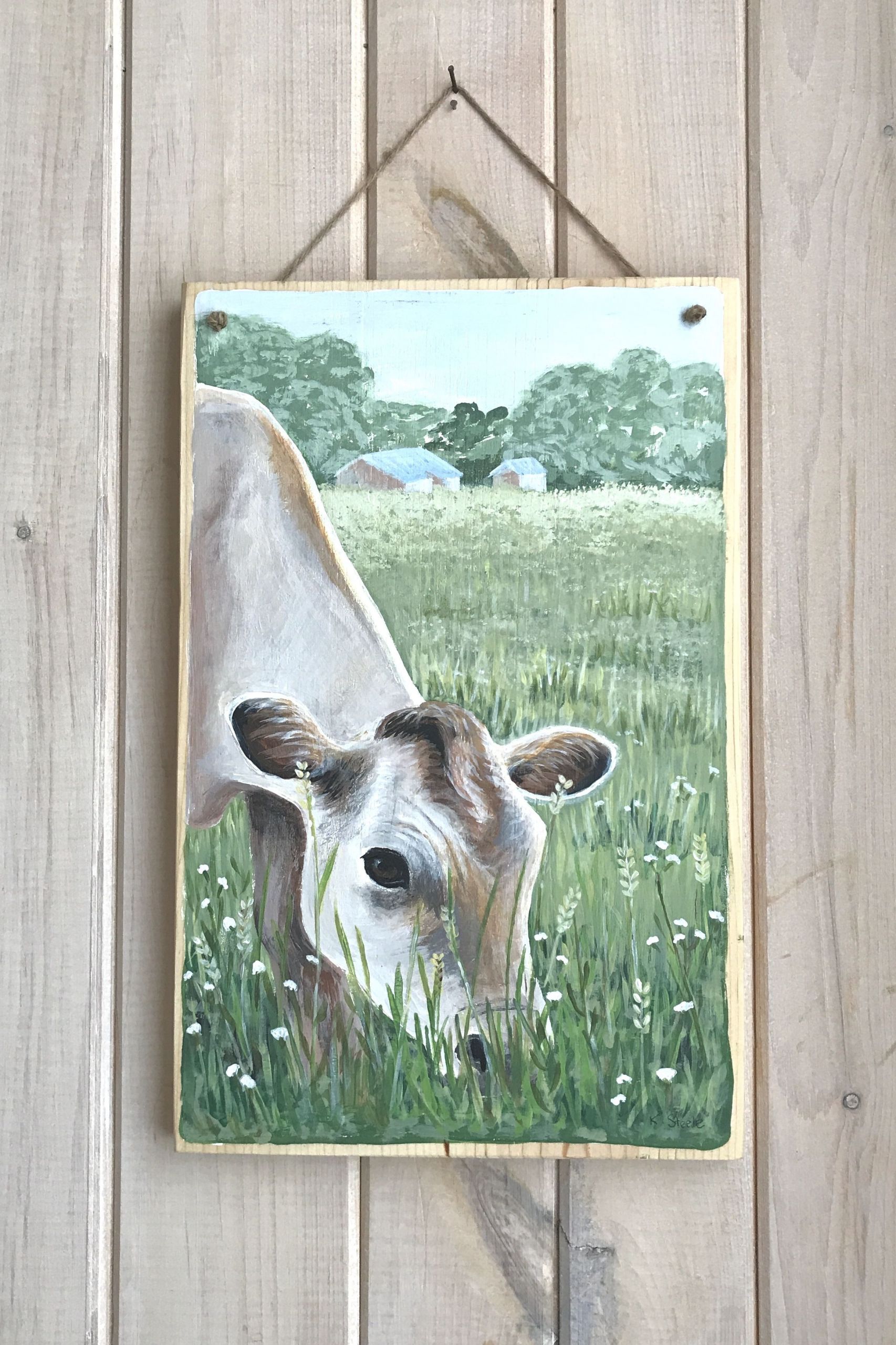 Cow Watercolor Farm Animals