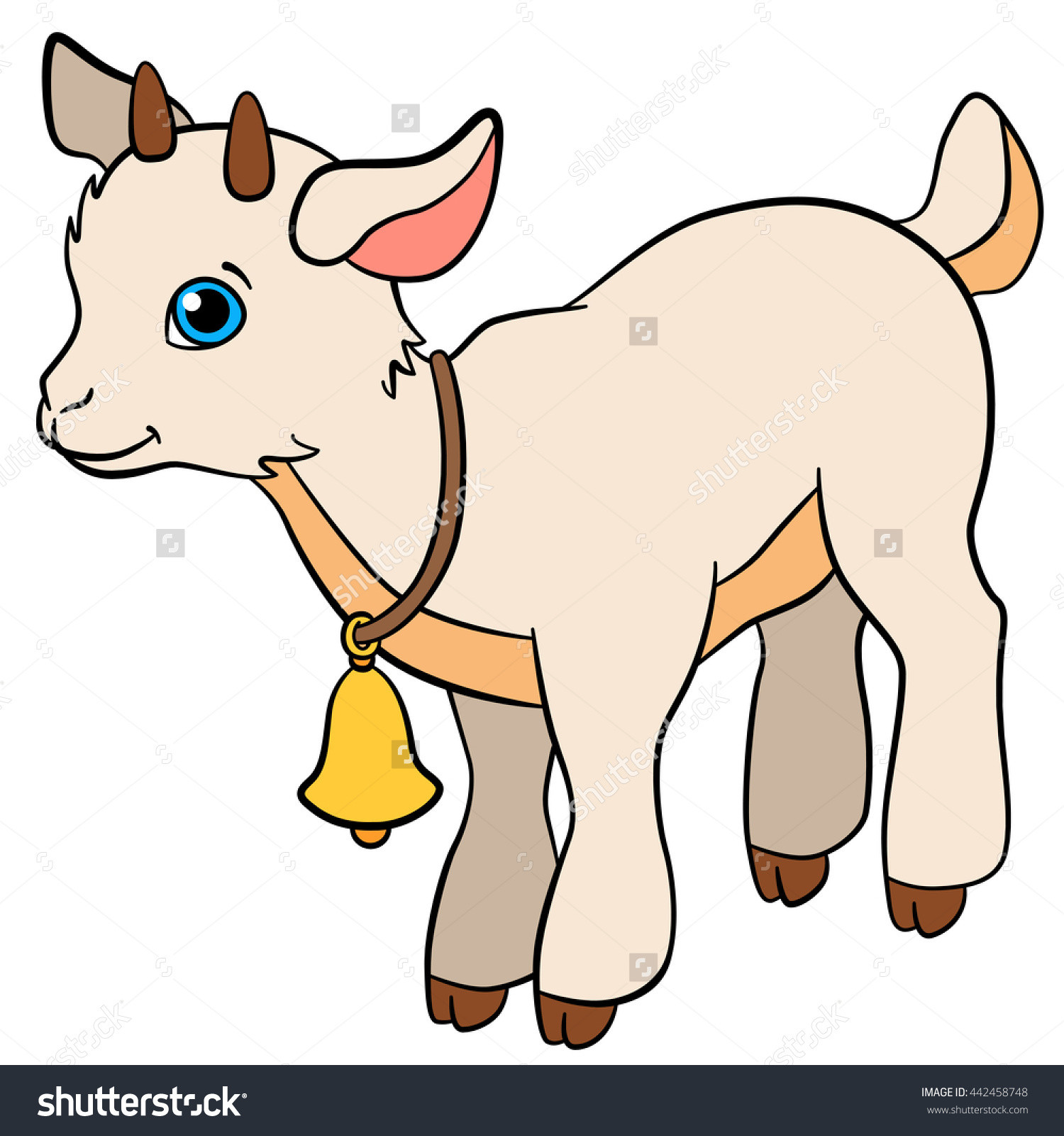 baby goat clipart 6
