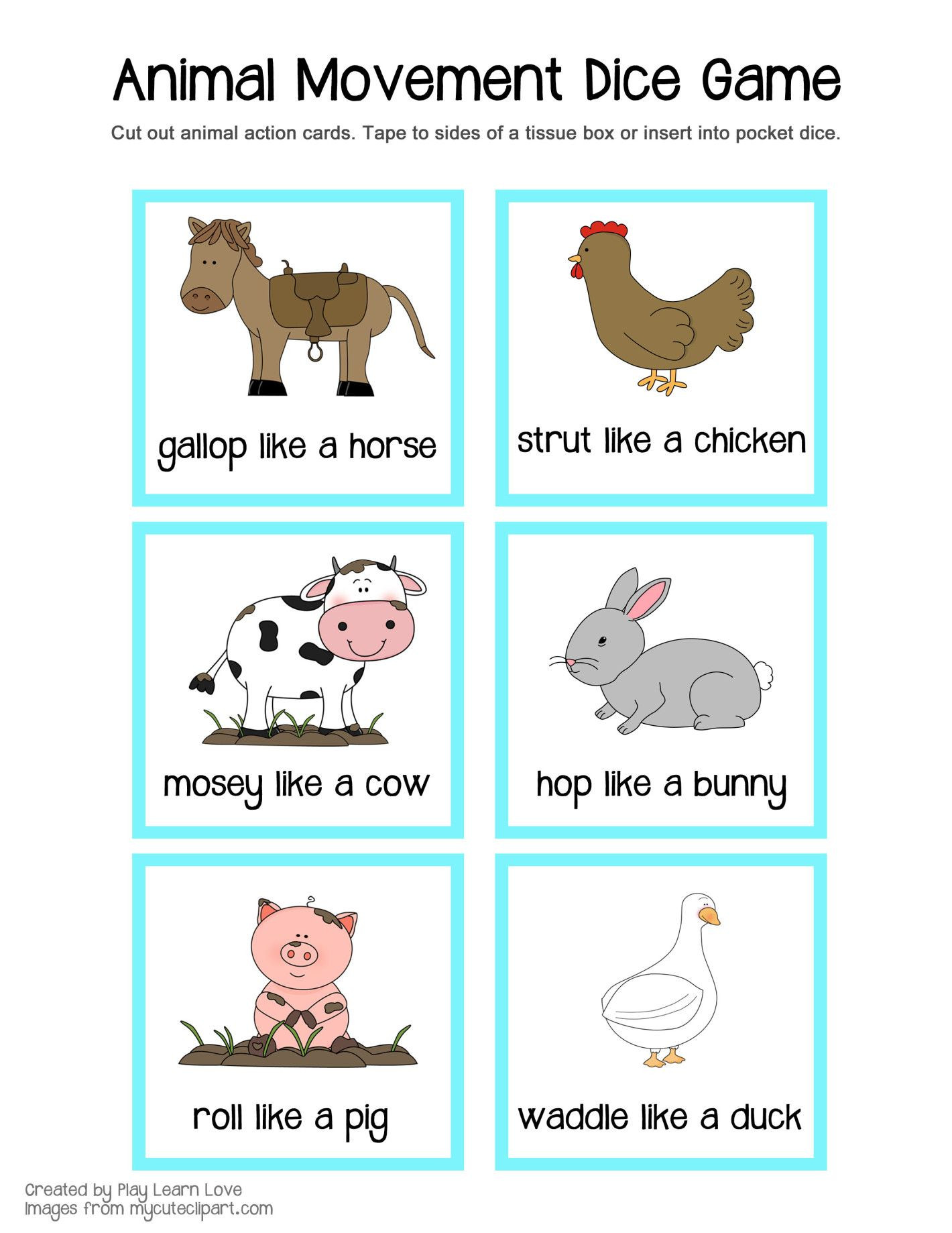 Farm Animals Activities Preschool