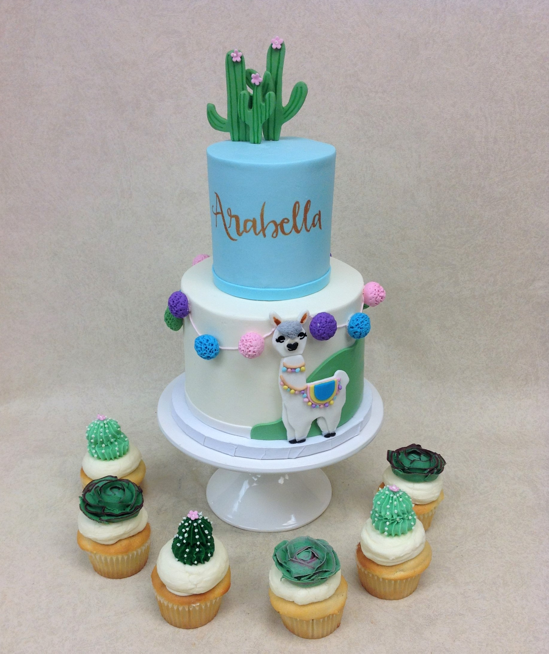 Farm Animals Baby Shower Cake