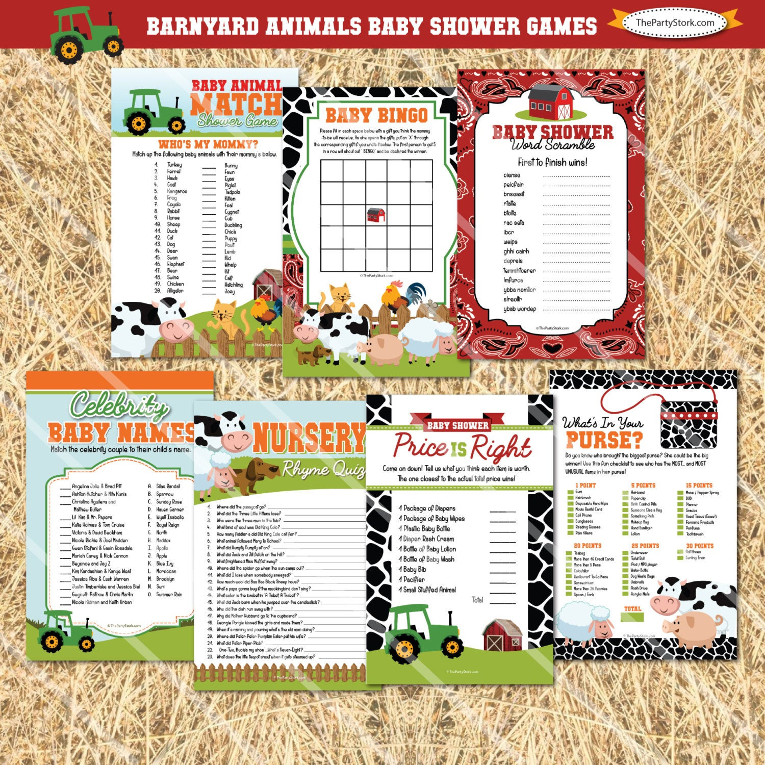 Farm Animals Baby Shower theme