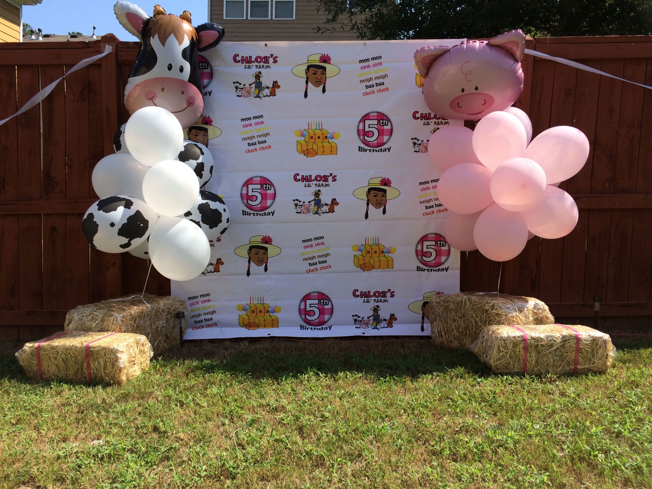 Farm Animals Birthday Party Balloons