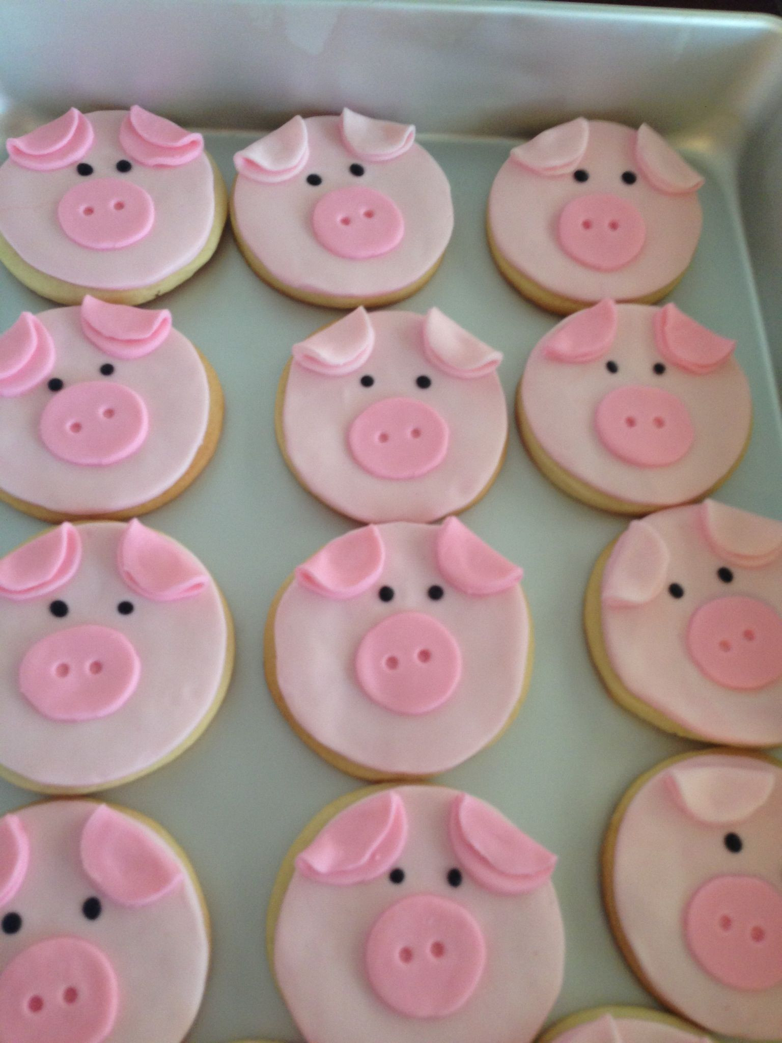 Farm Animals Birthday Party Cookies