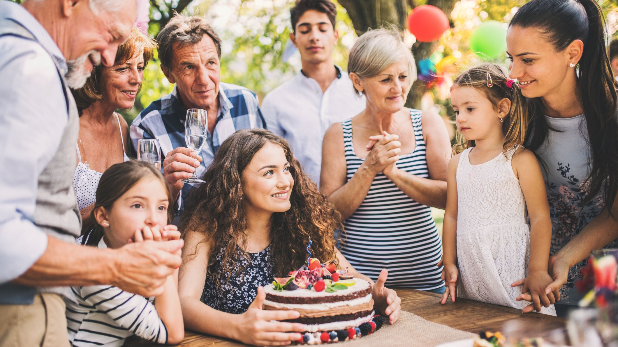 family celebration or a garden party outside in the backyard 9e5c f0744ad aa351b