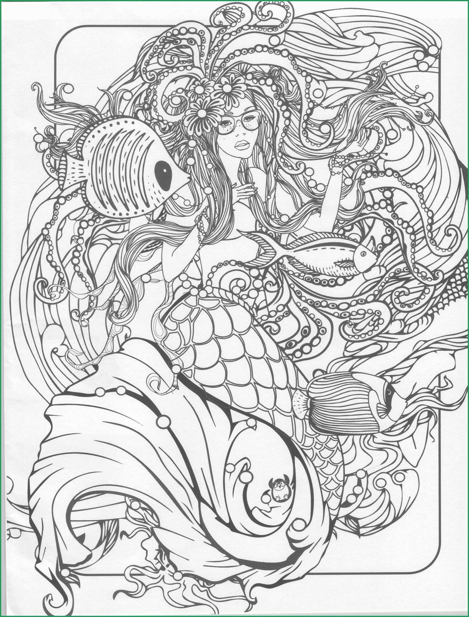 mermaid coloring for adults uwcoalition org splendi coloringok photo ideas printable animals free flowers barbie colouring ariel pictures to print the little in colour and adult