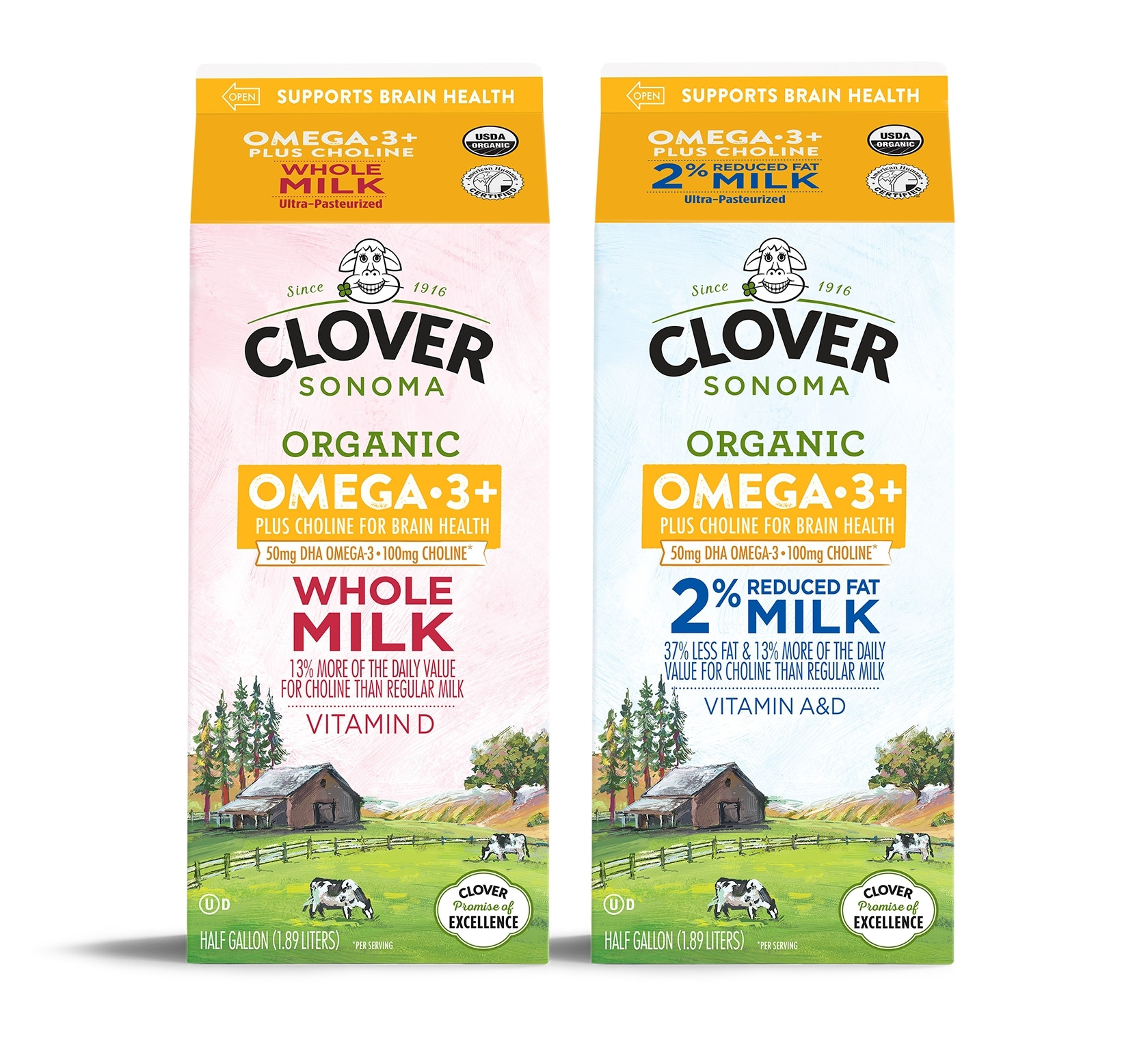 Clover Sonoma Organic Omega 3 Milk