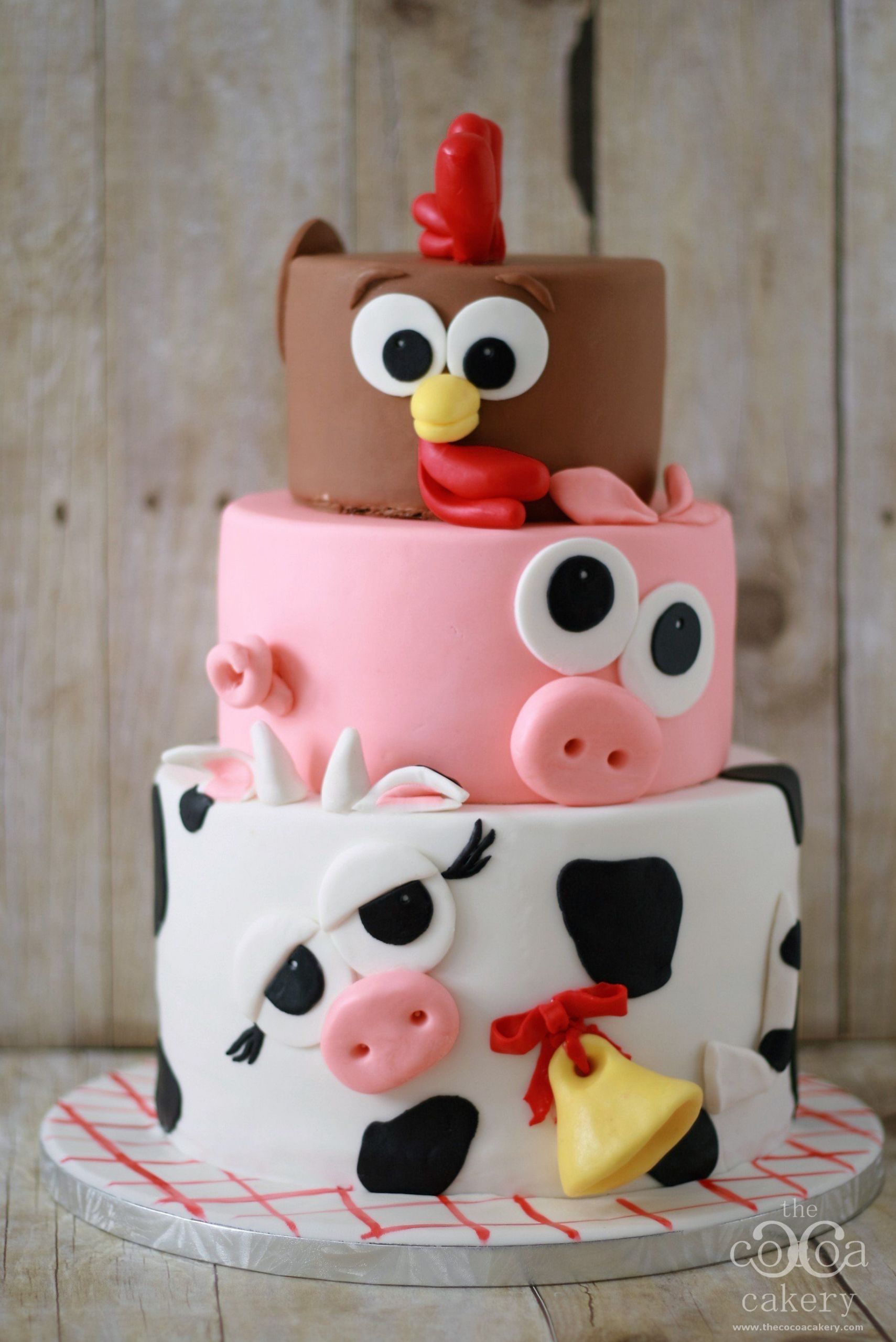 Farm Animals Cake Baby