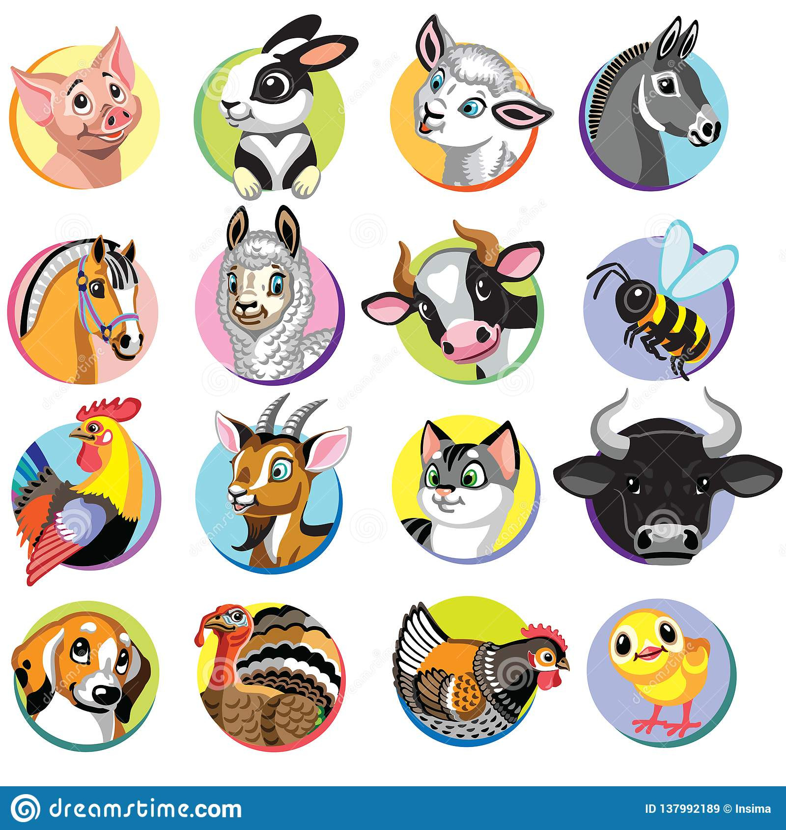 Farm Animals Clip Art Horses