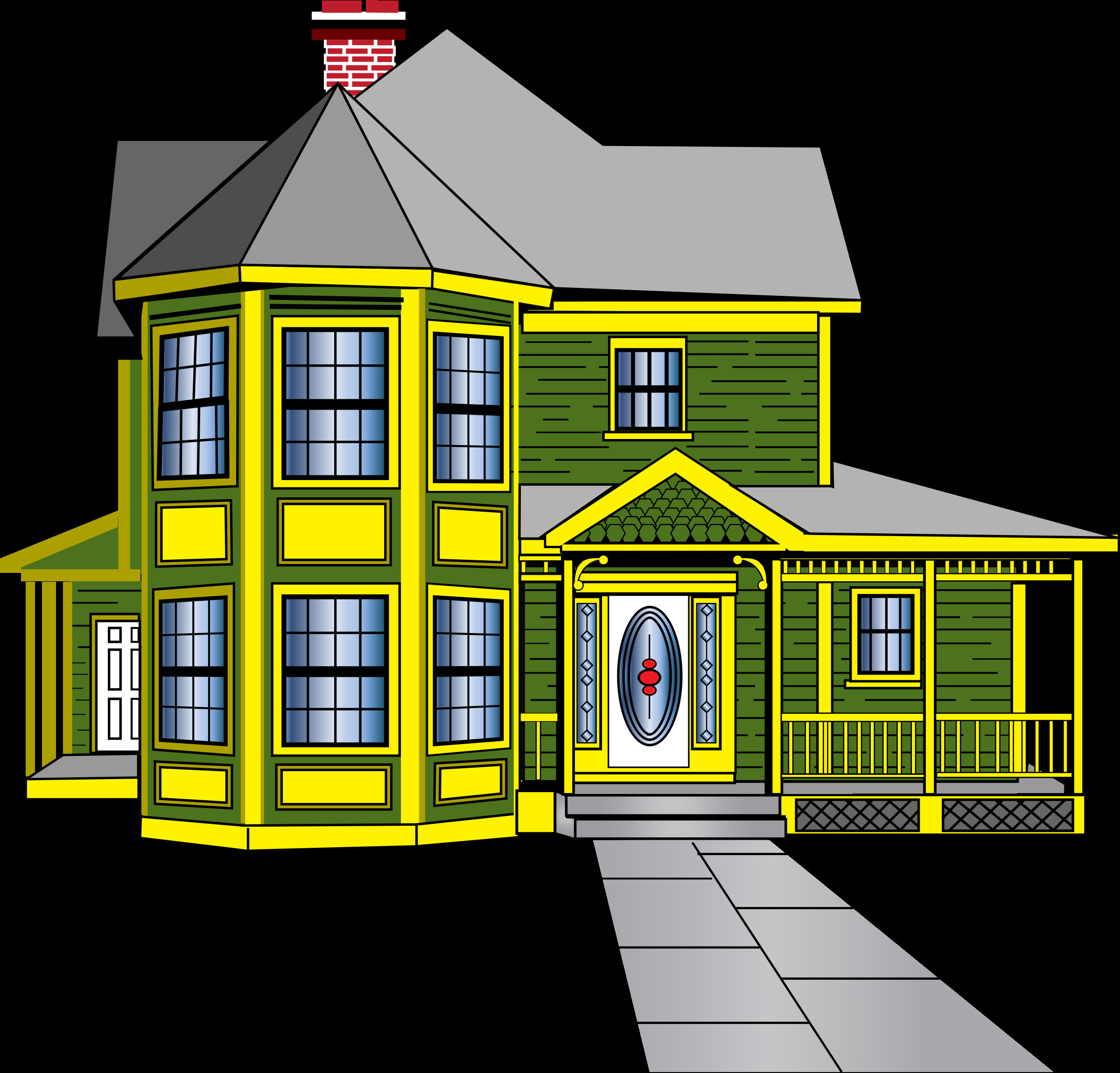 animated clipart house 15