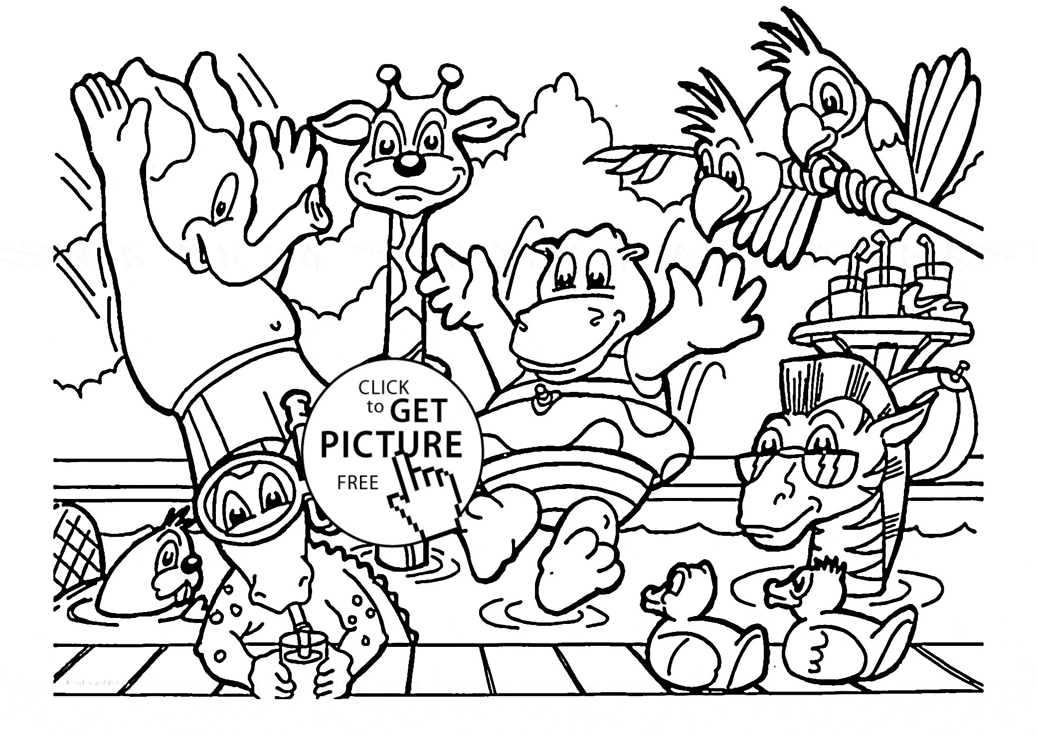 Farm Animals Coloring Pages Preschool