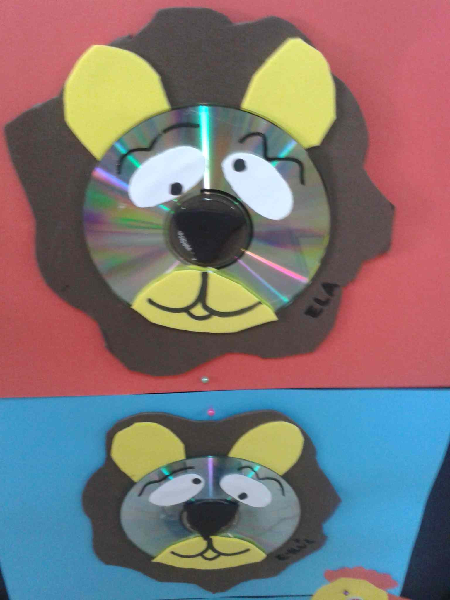 cd lion craft idea 2