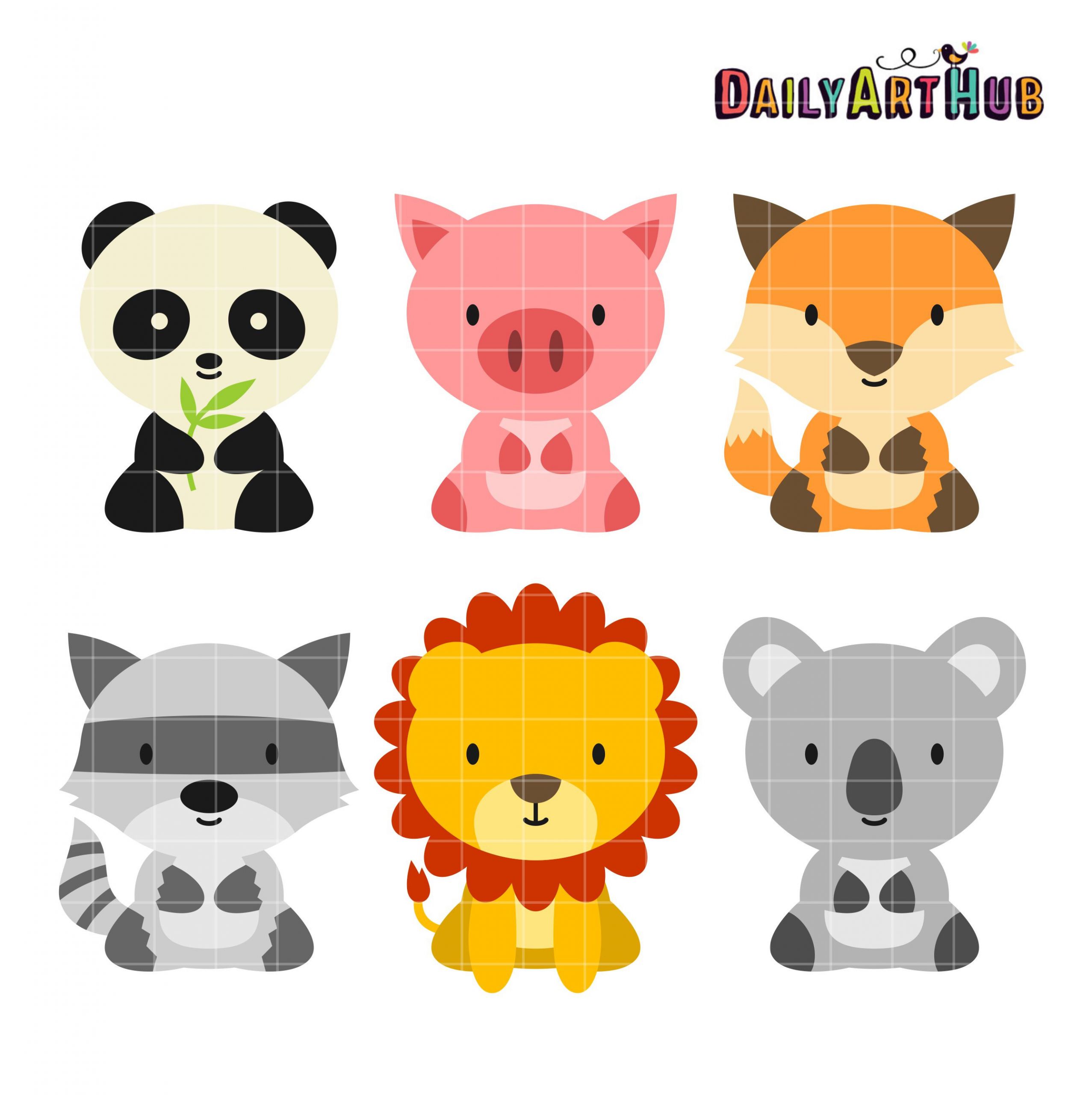 Farm Animals Cute Clipart