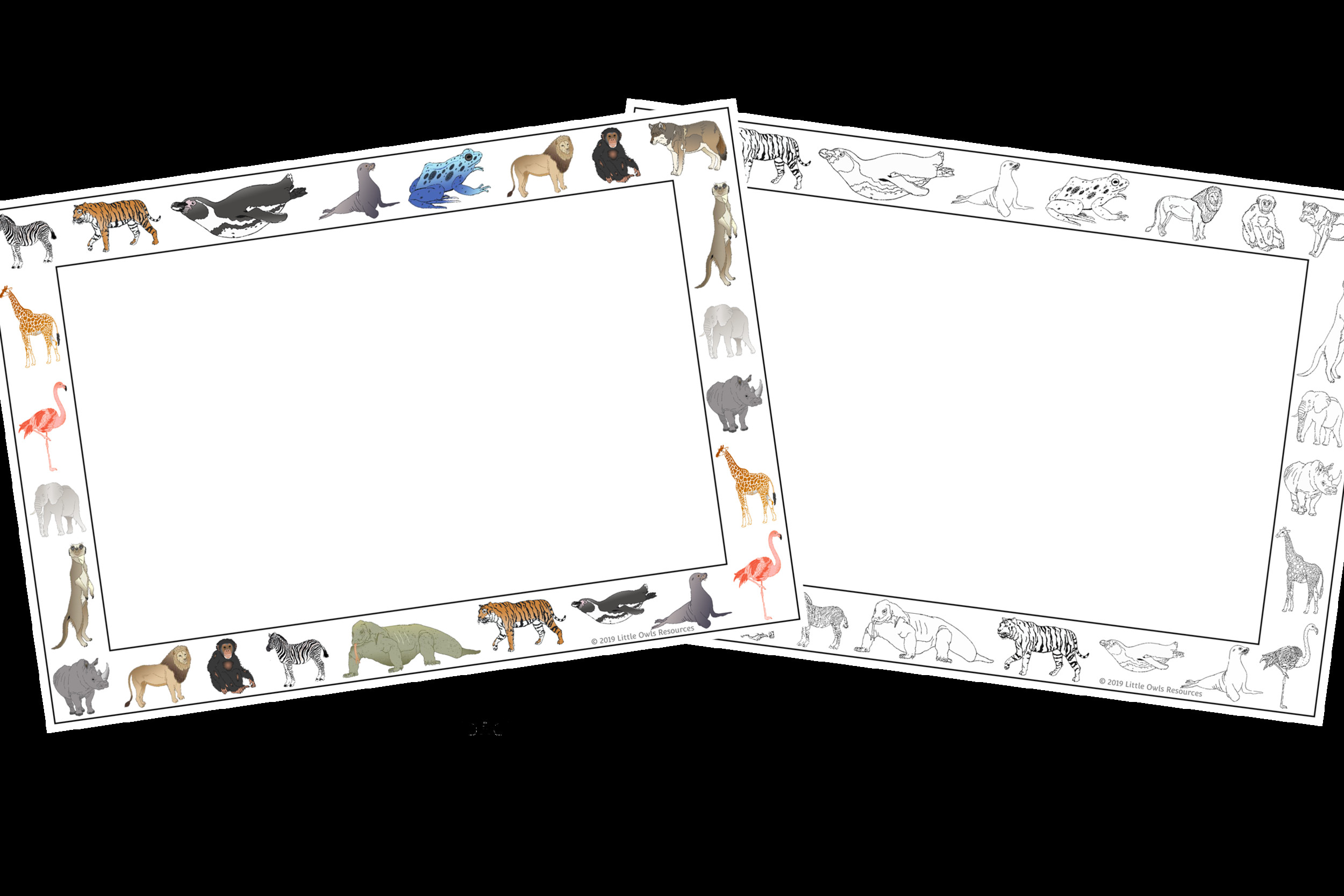 Zoo Animal Borders Cover