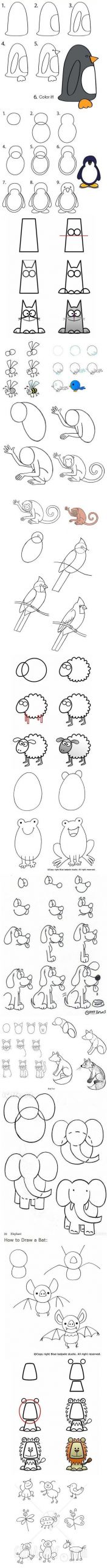 Farm Animals Drawing Character Design