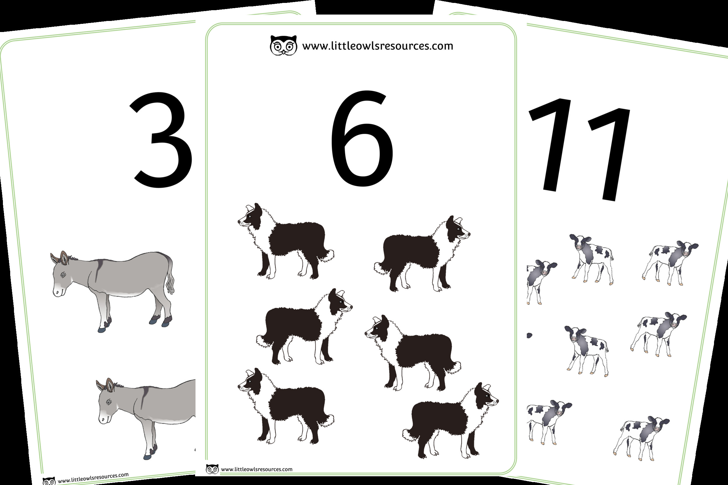 Farm Animals Flashcards Free Printable