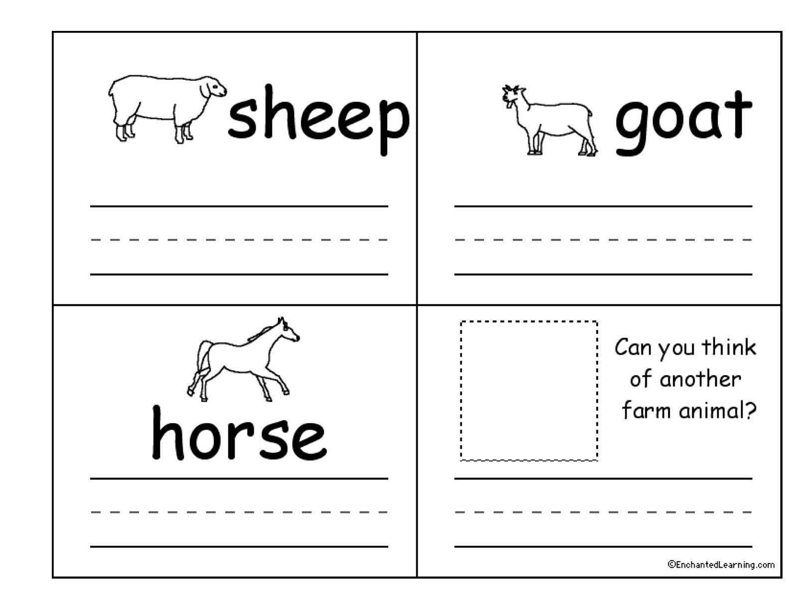 Farm Animals Flashcards