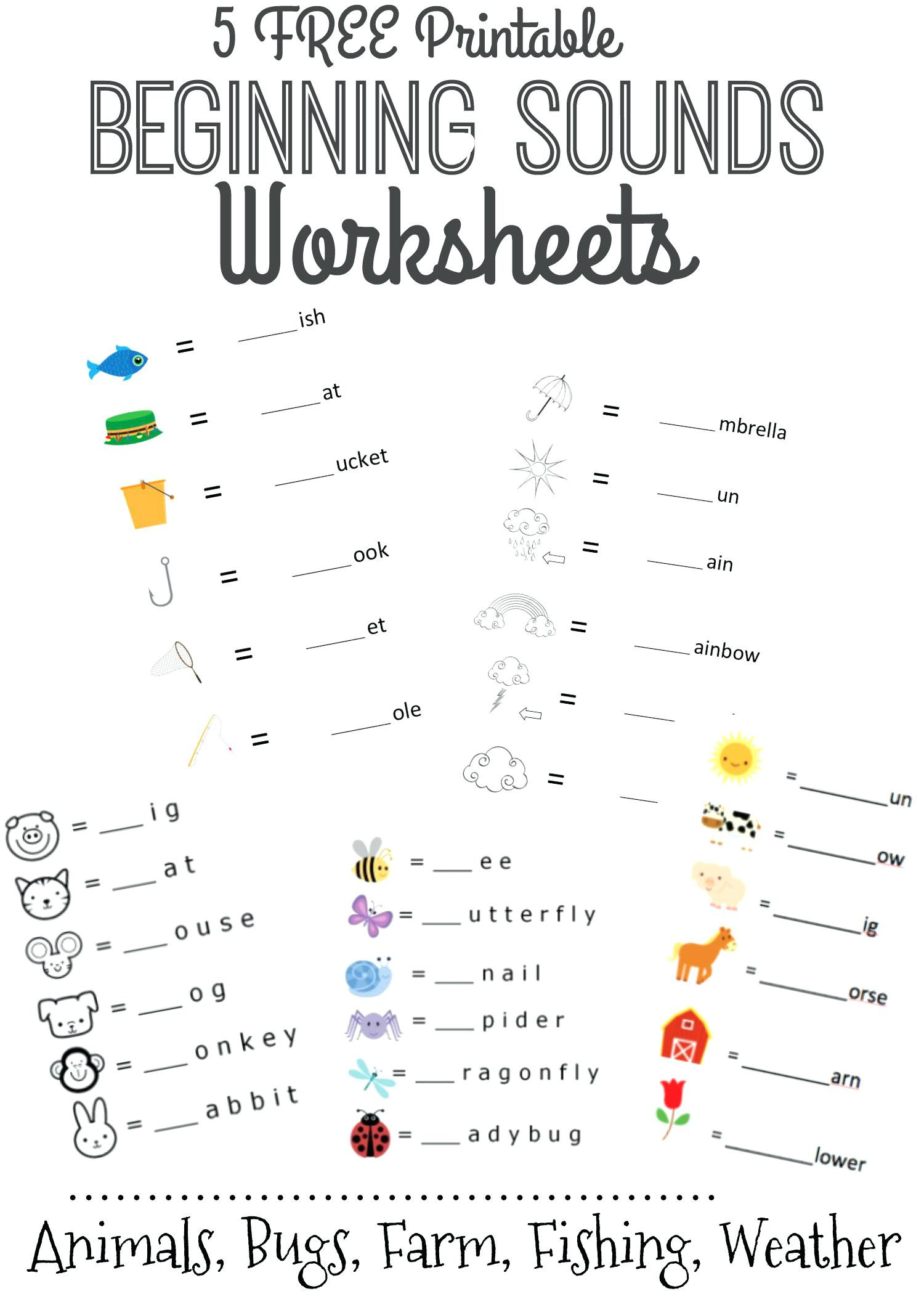 worksheet ideas printable worksheets collection of five beginning for year olds sounds early