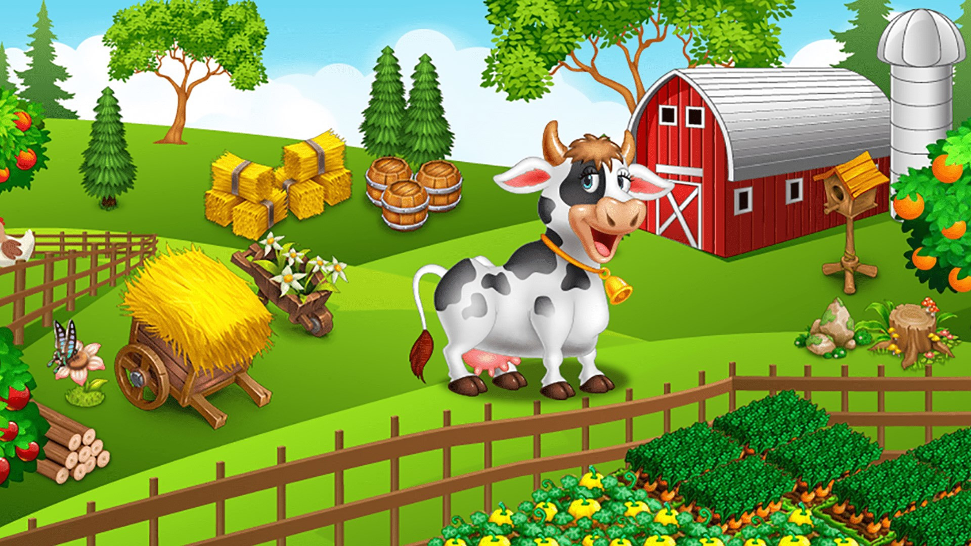 Farm Animals Illustration Cute