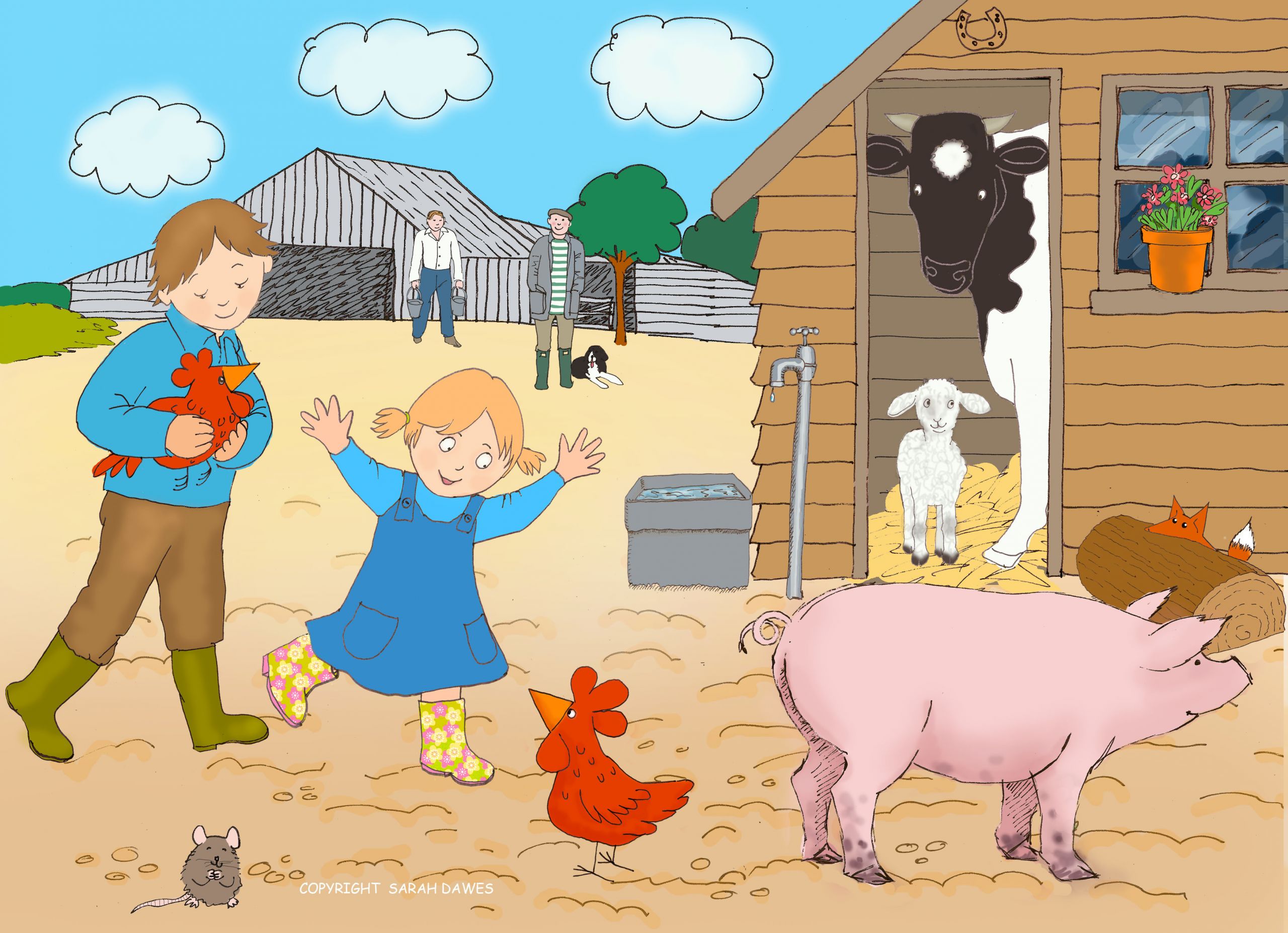 Farm Animals Ilustrations