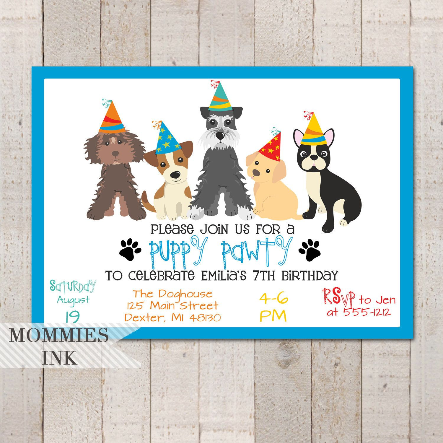 Farm Animals Invitations Design