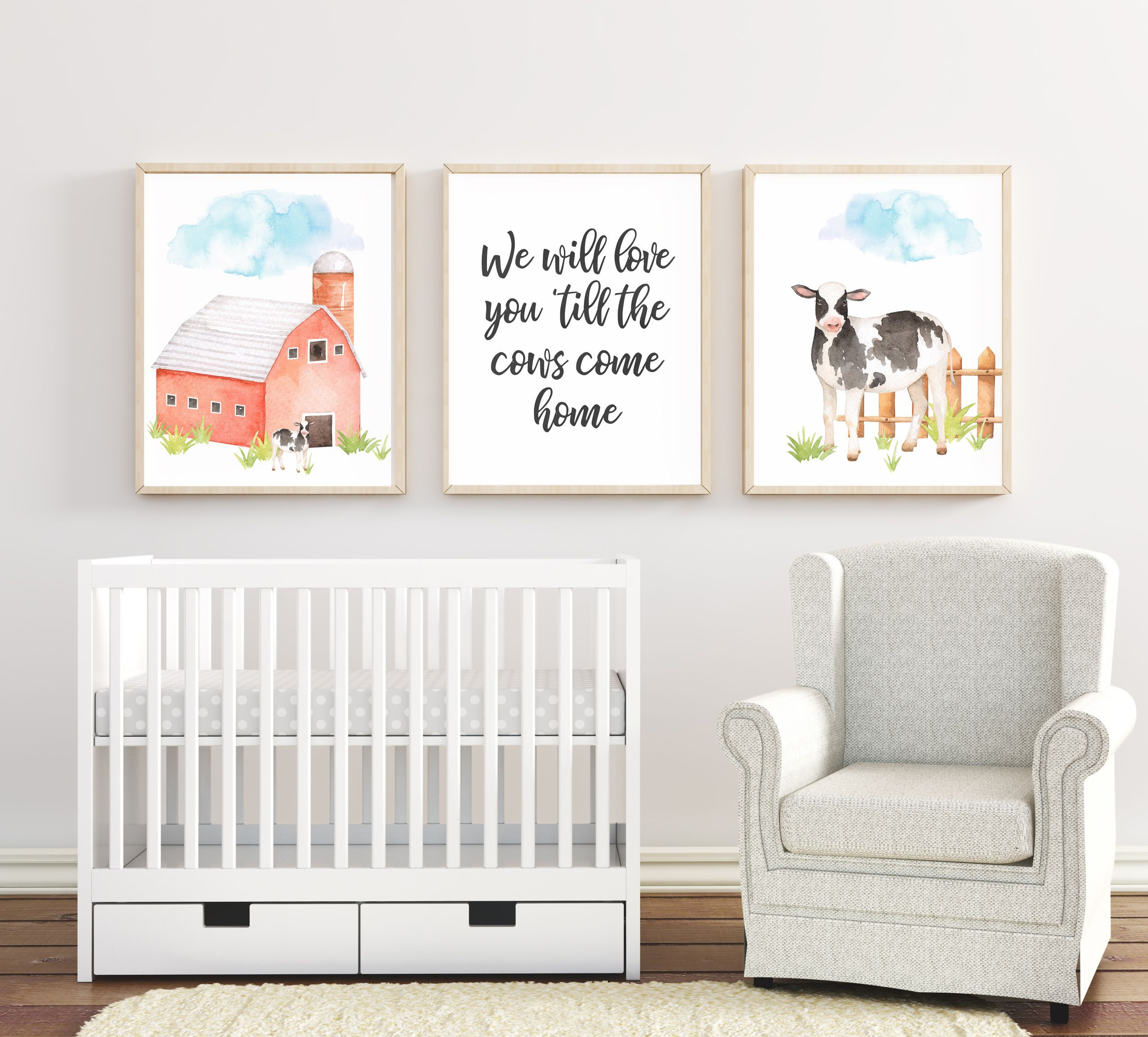 Farm Animals Nursery Neutral