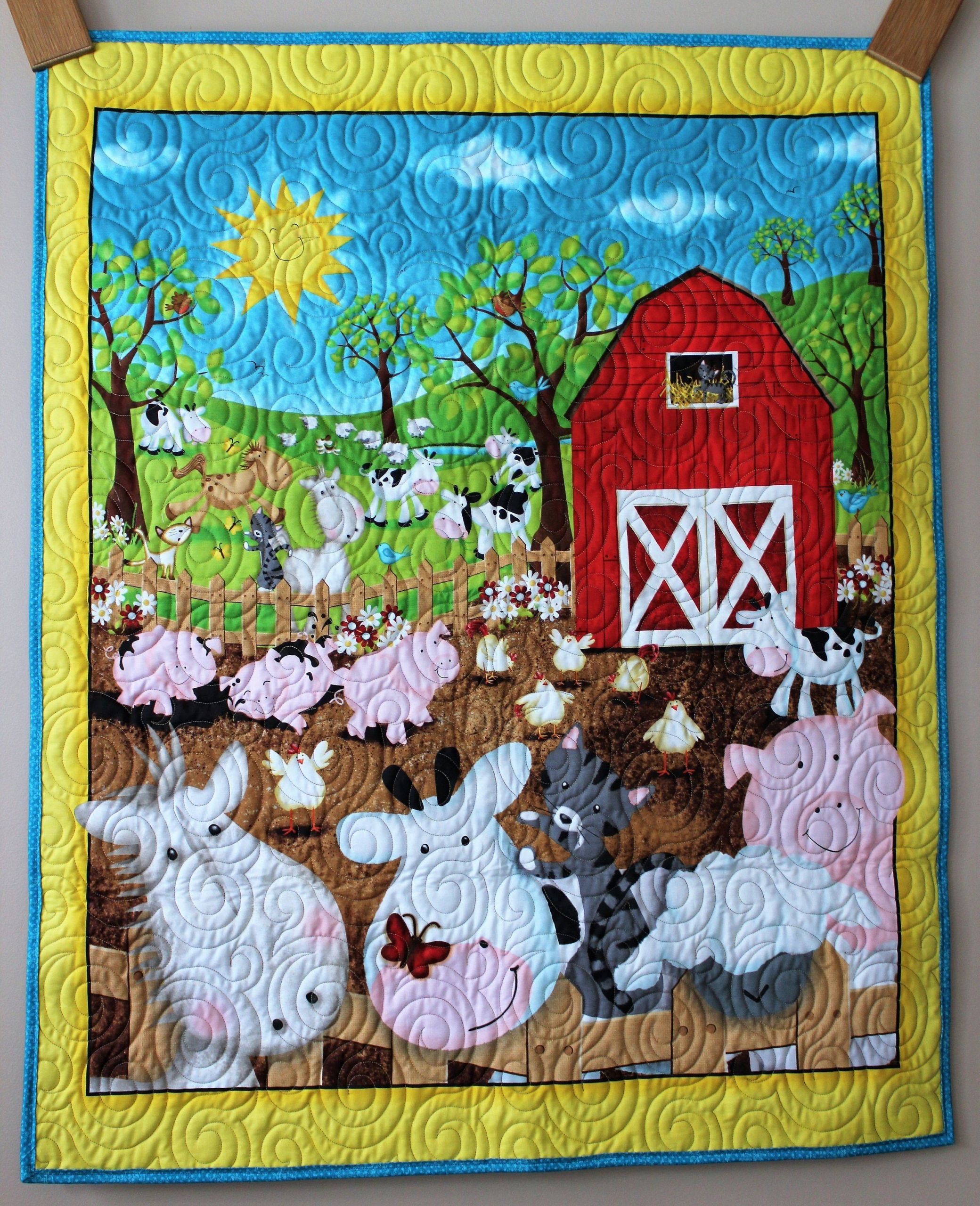 Farm Animals Nursery Quilt