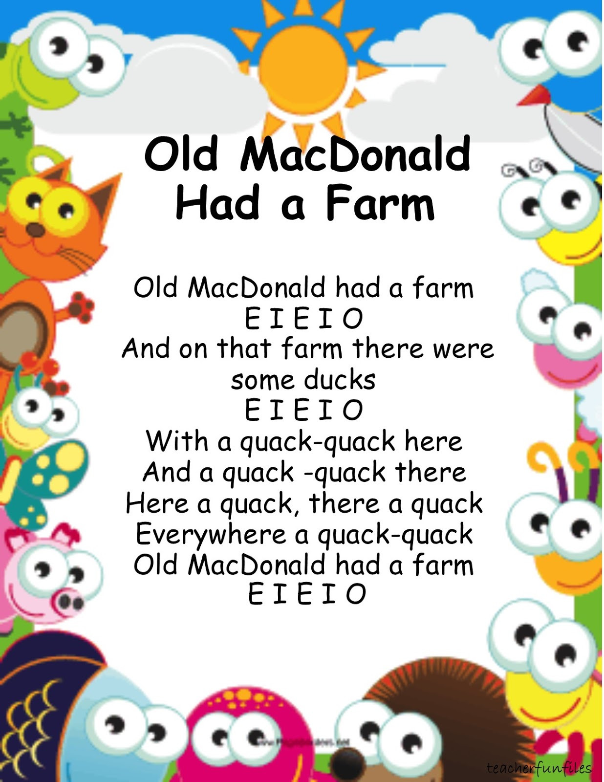 Farm Animals Nursery Rhymes