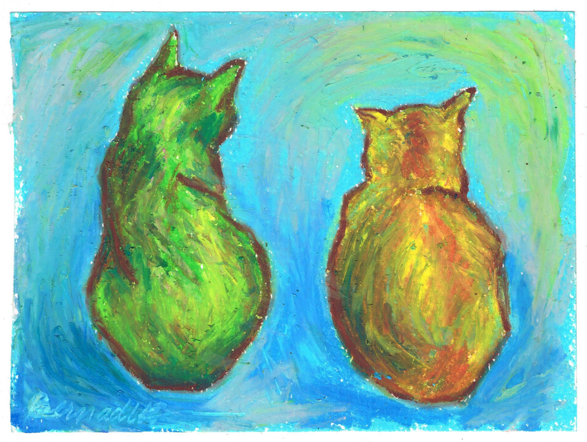 TwoCatsAfterVanGogh rev 2000x1505